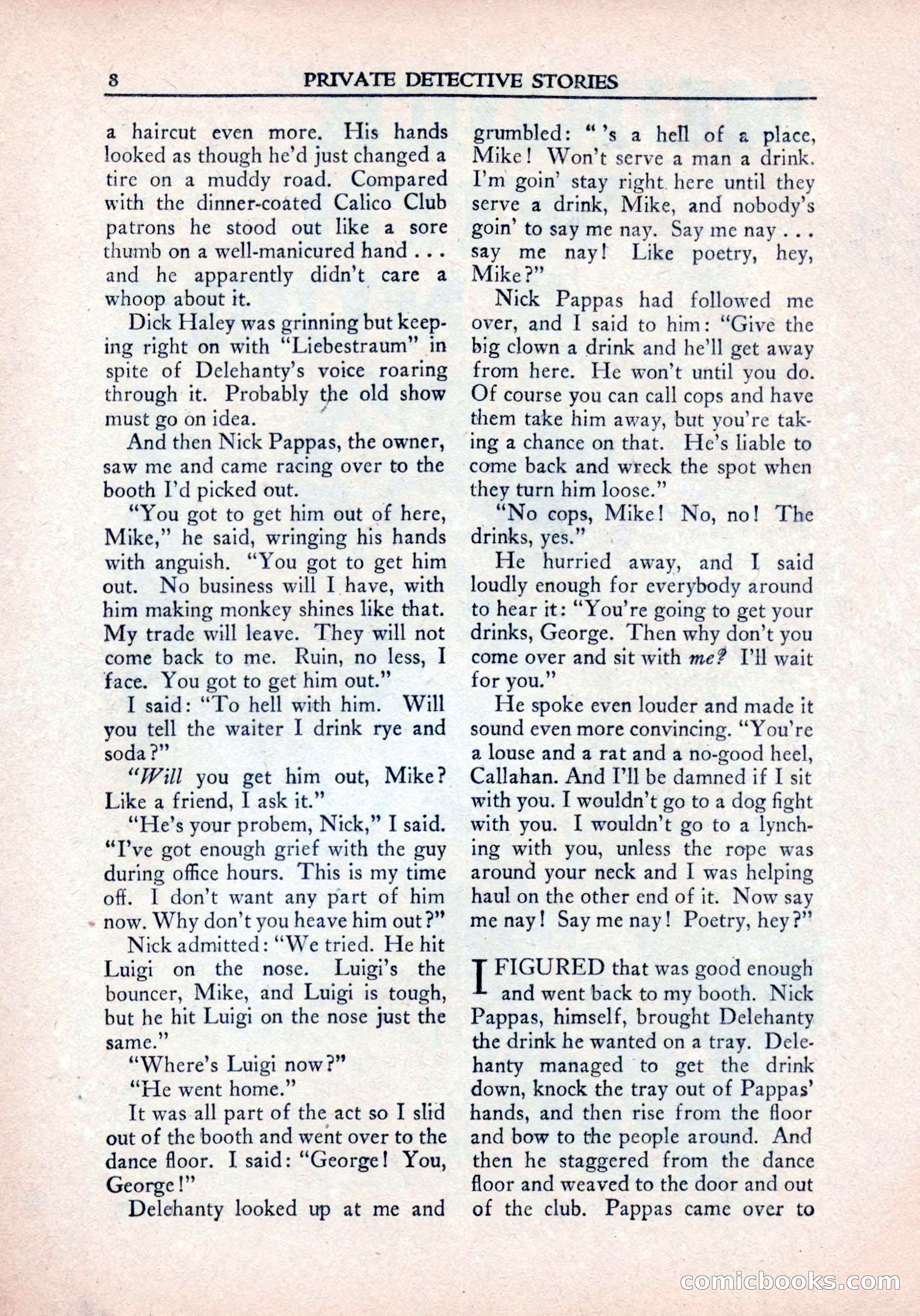 Private Detective Stories, January 1942 — page 10 of 132