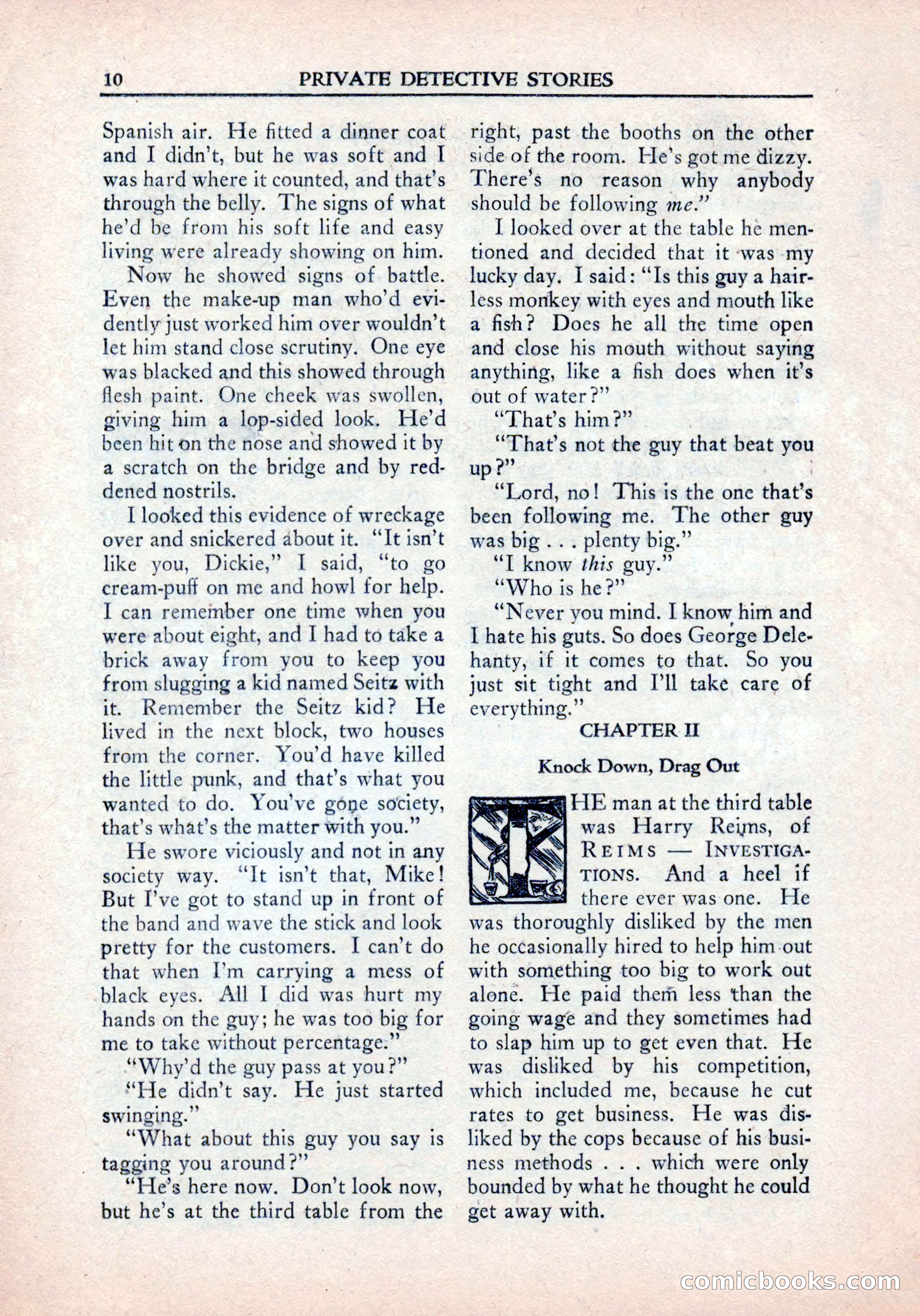 Private Detective Stories, January 1942 — page 12 of 132