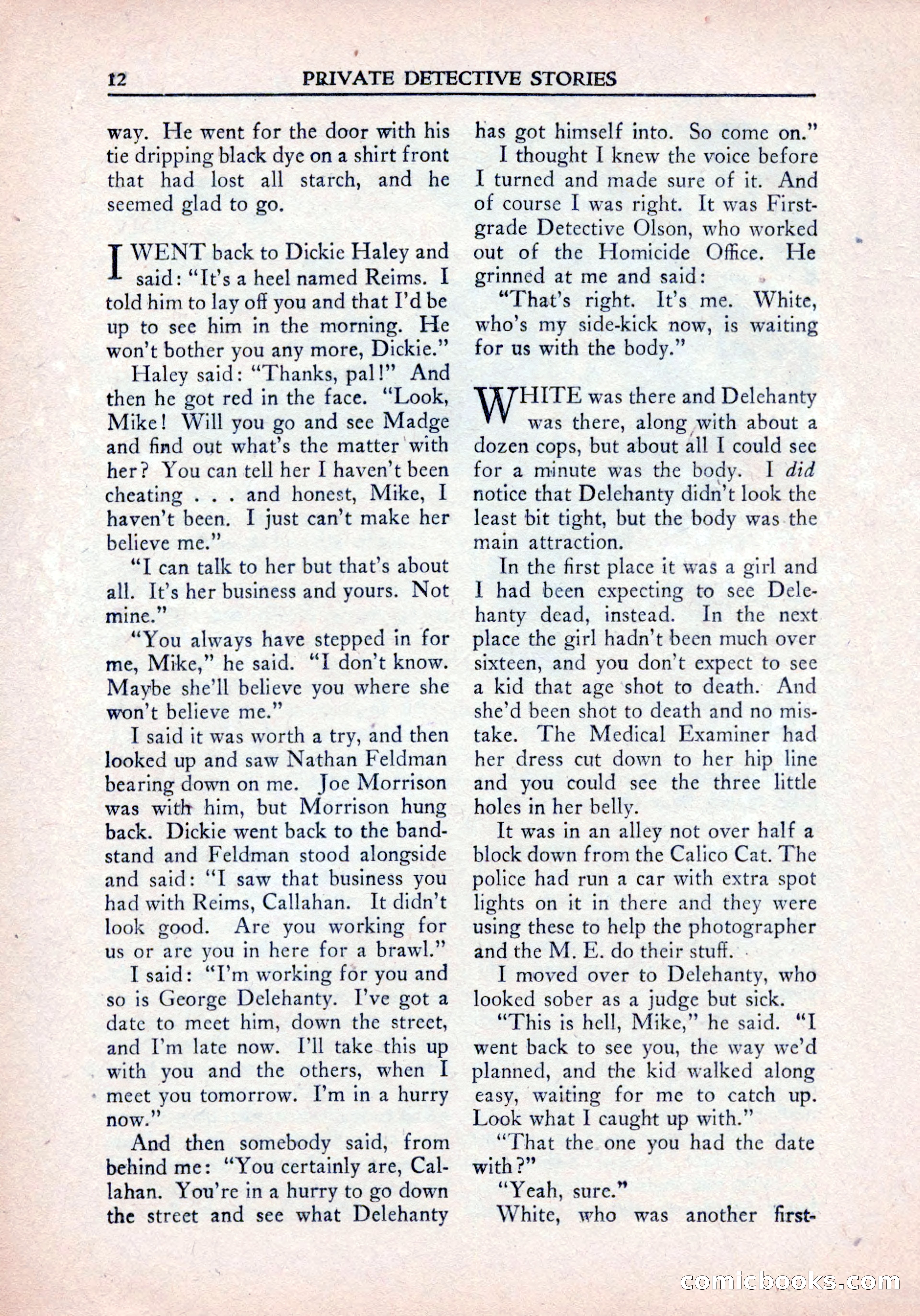 Private Detective Stories, January 1942 — page 14 of 132