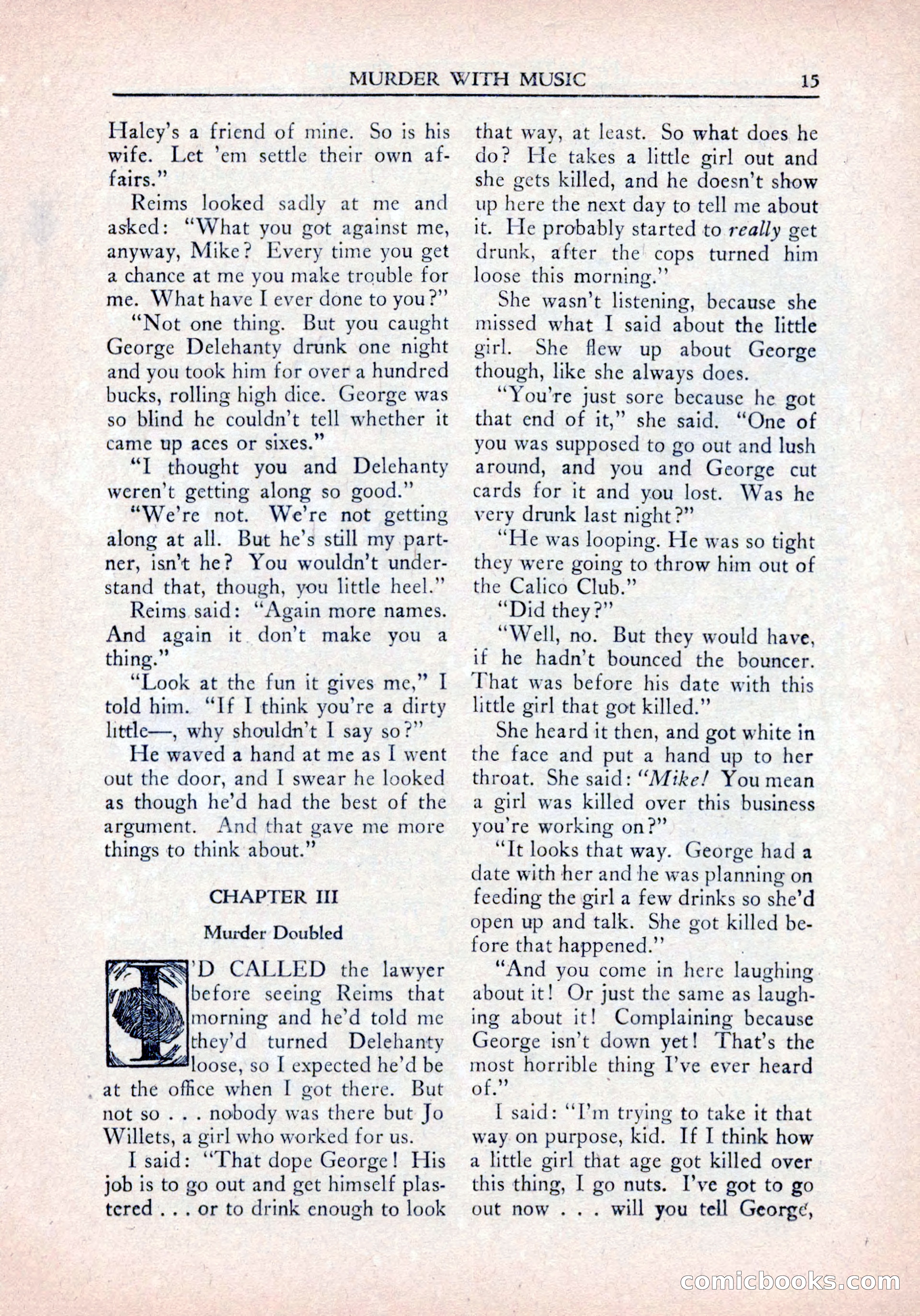Private Detective Stories, January 1942 — page 17 of 132