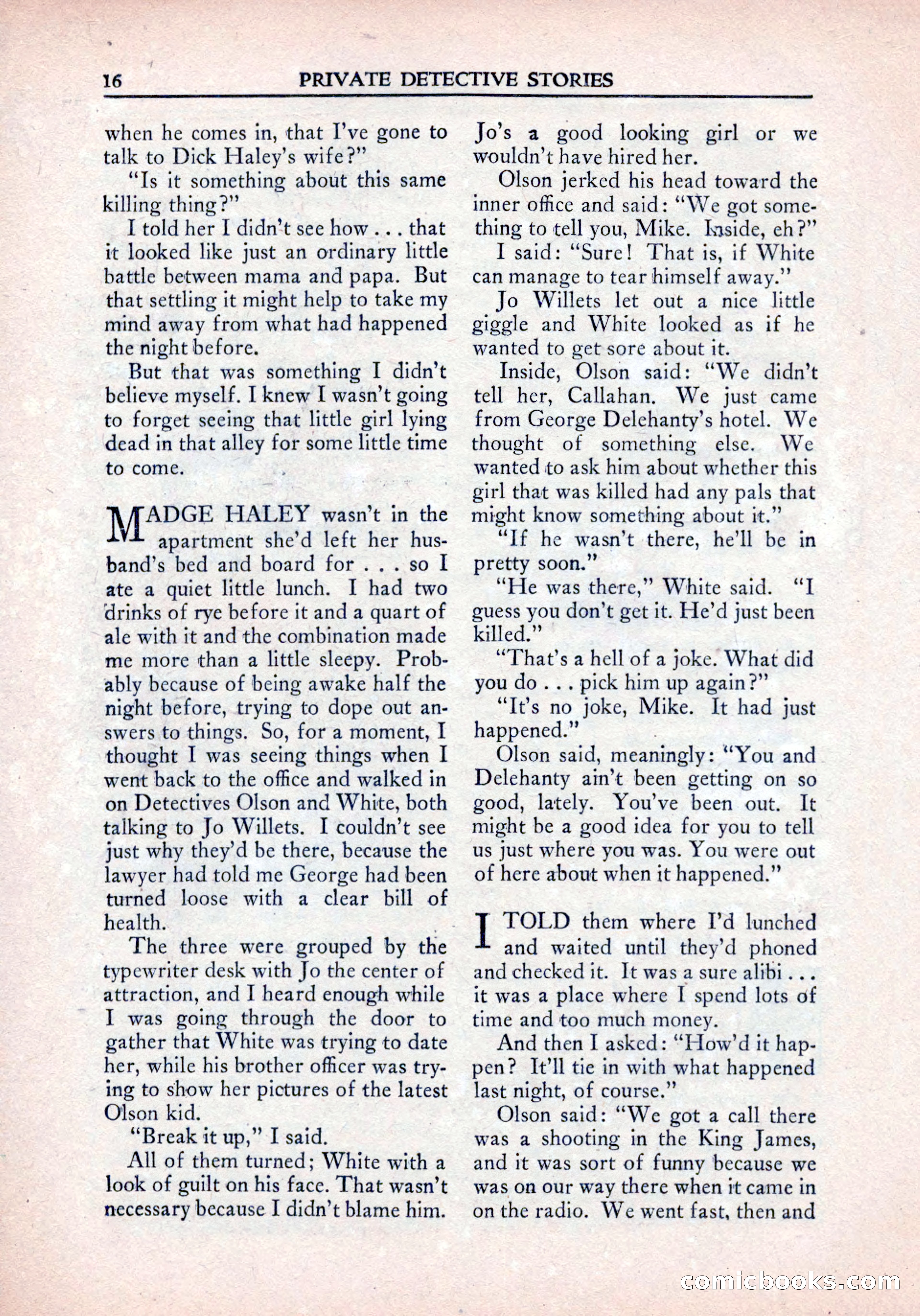 Private Detective Stories, January 1942 — page 18 of 132