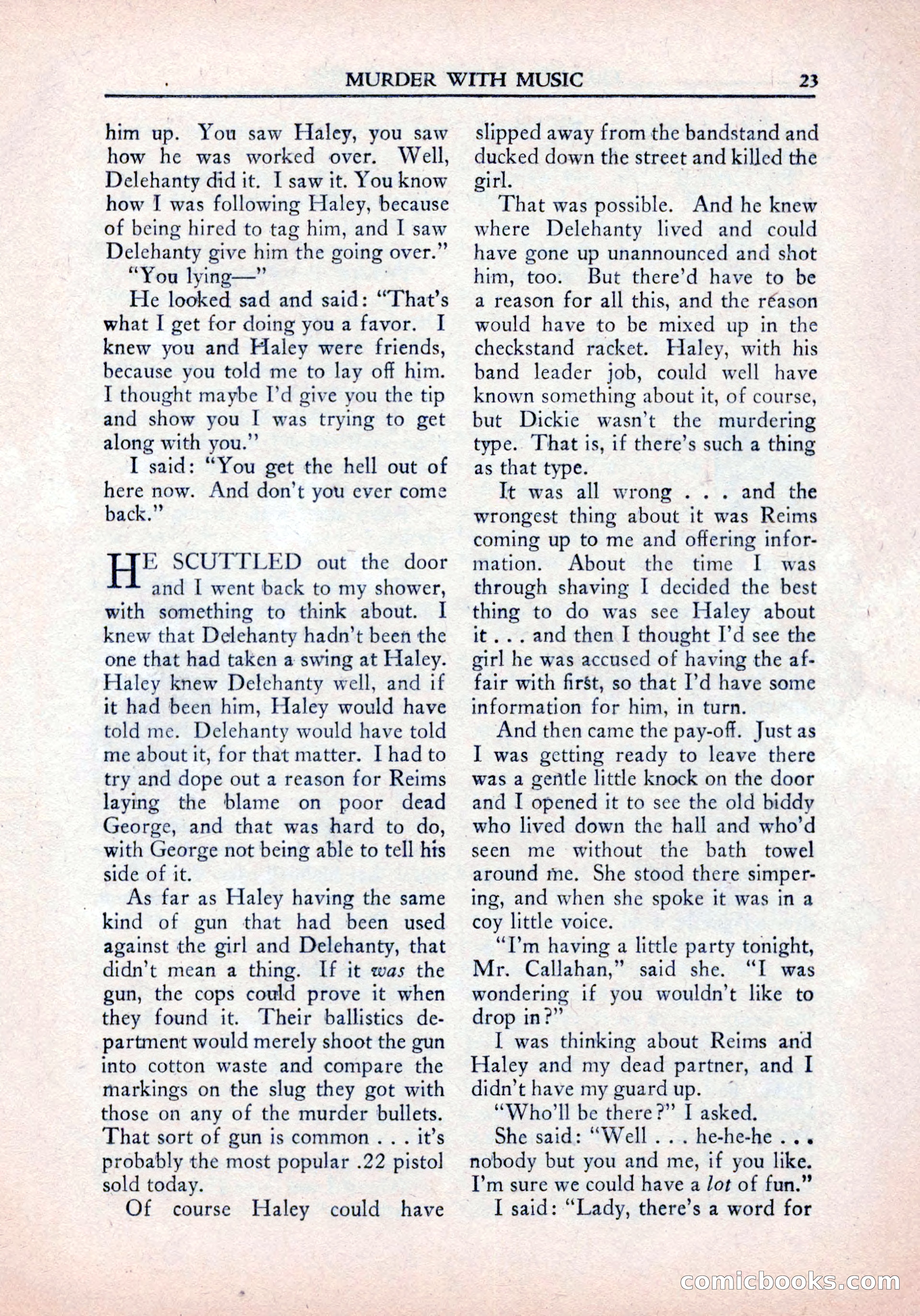 Private Detective Stories, January 1942 — page 25 of 132