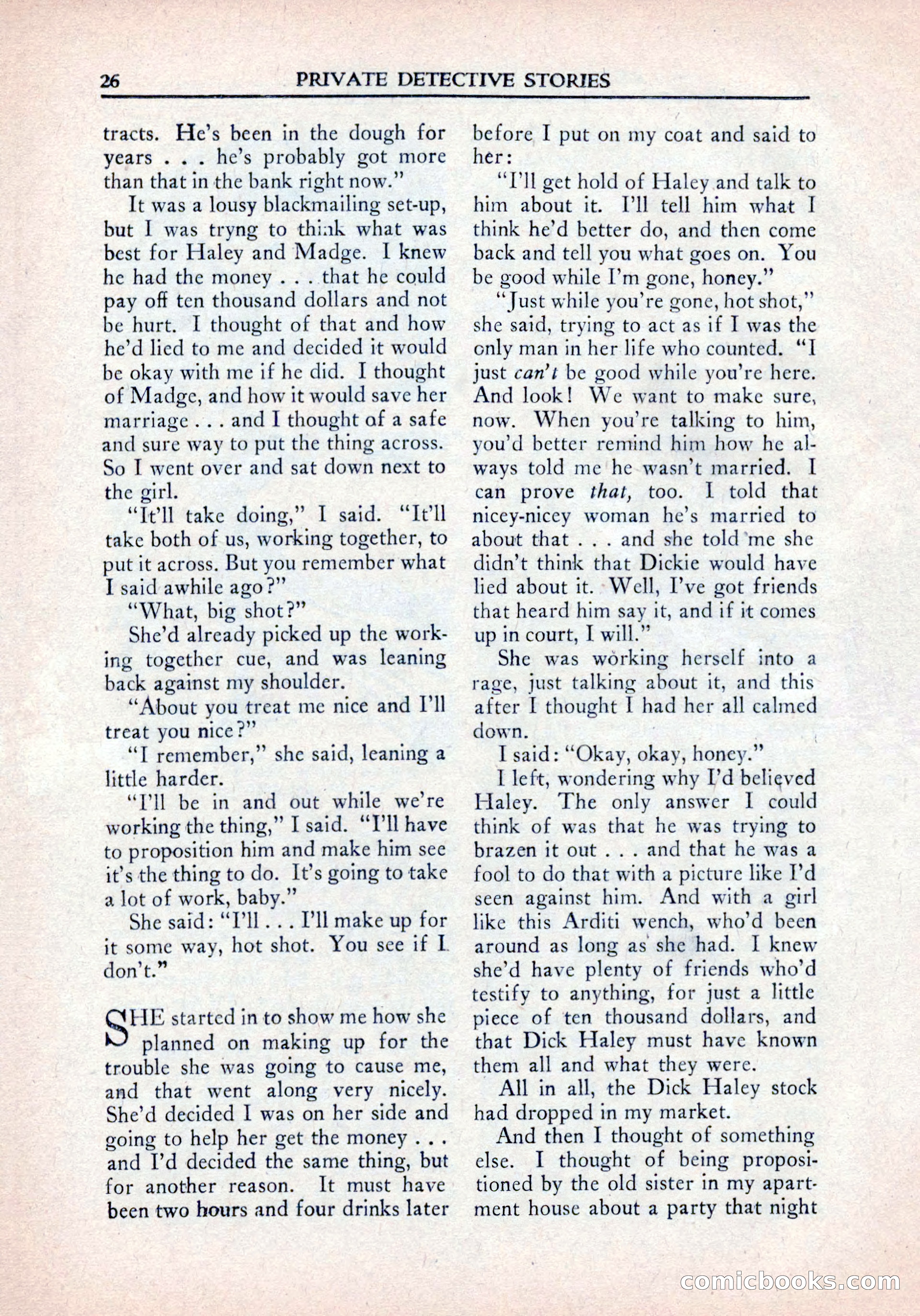 Private Detective Stories, January 1942 — page 28 of 132