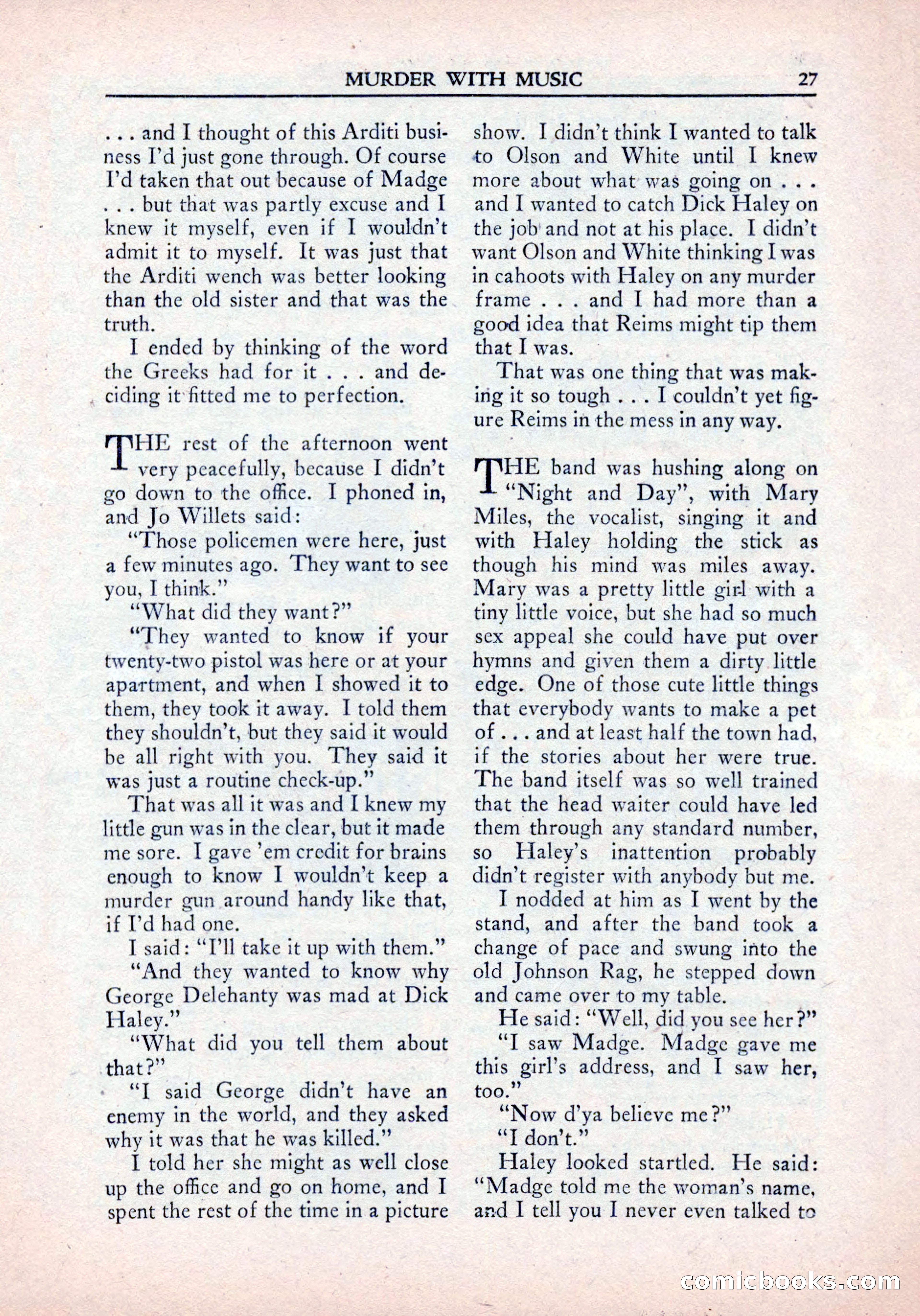 Private Detective Stories, January 1942 — page 29 of 132