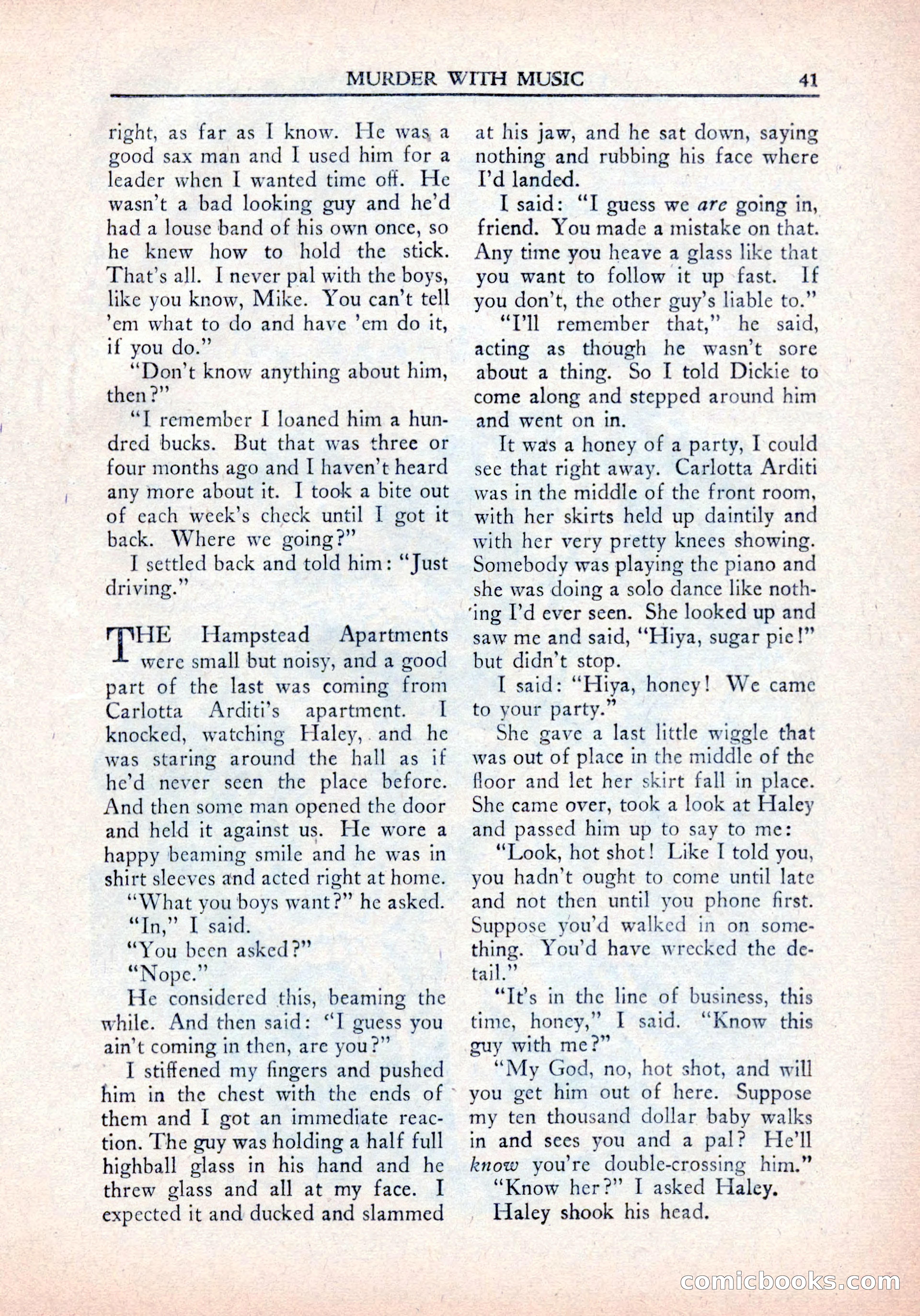 Private Detective Stories, January 1942 — page 43 of 132