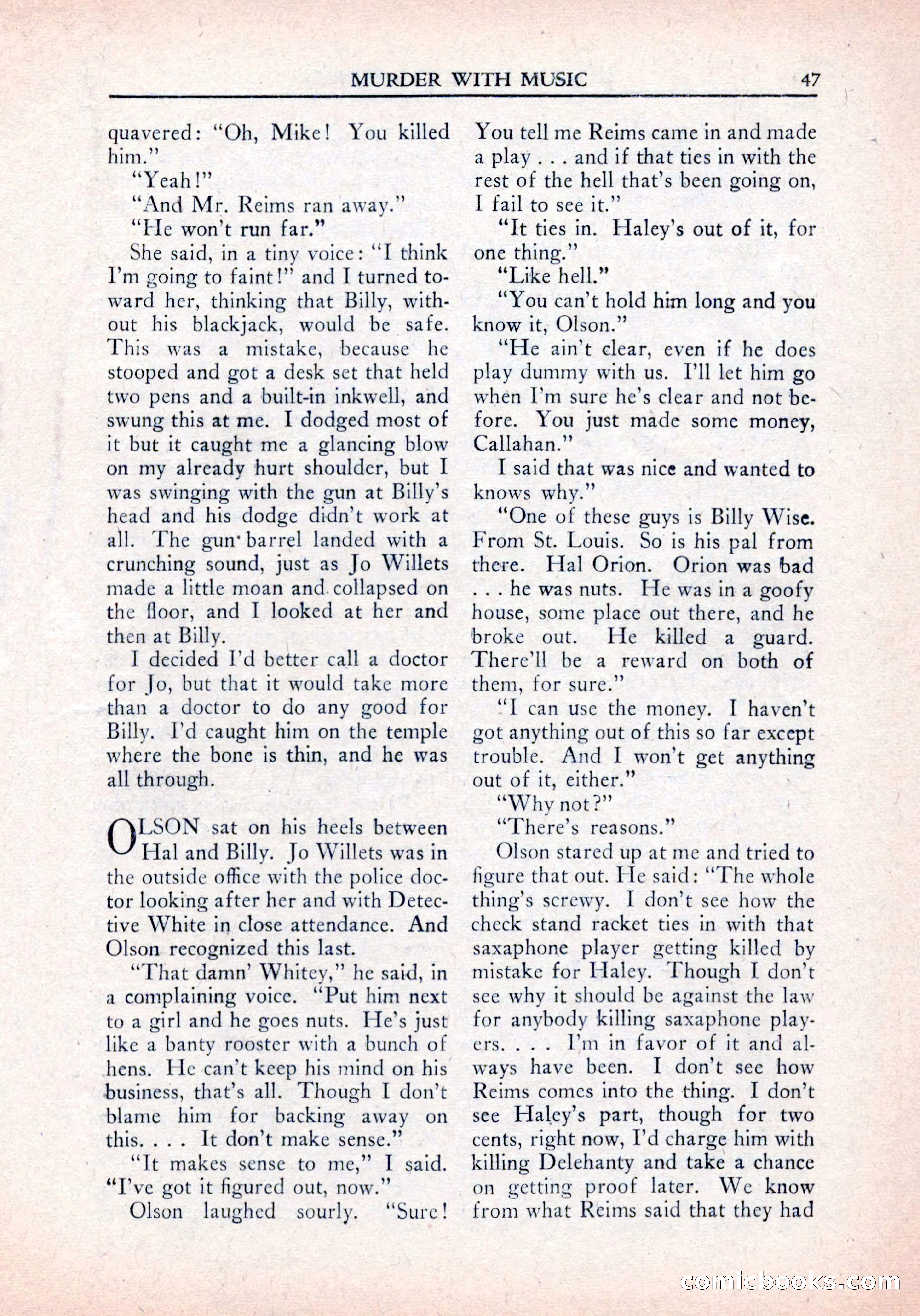 Private Detective Stories, January 1942 — page 49 of 132