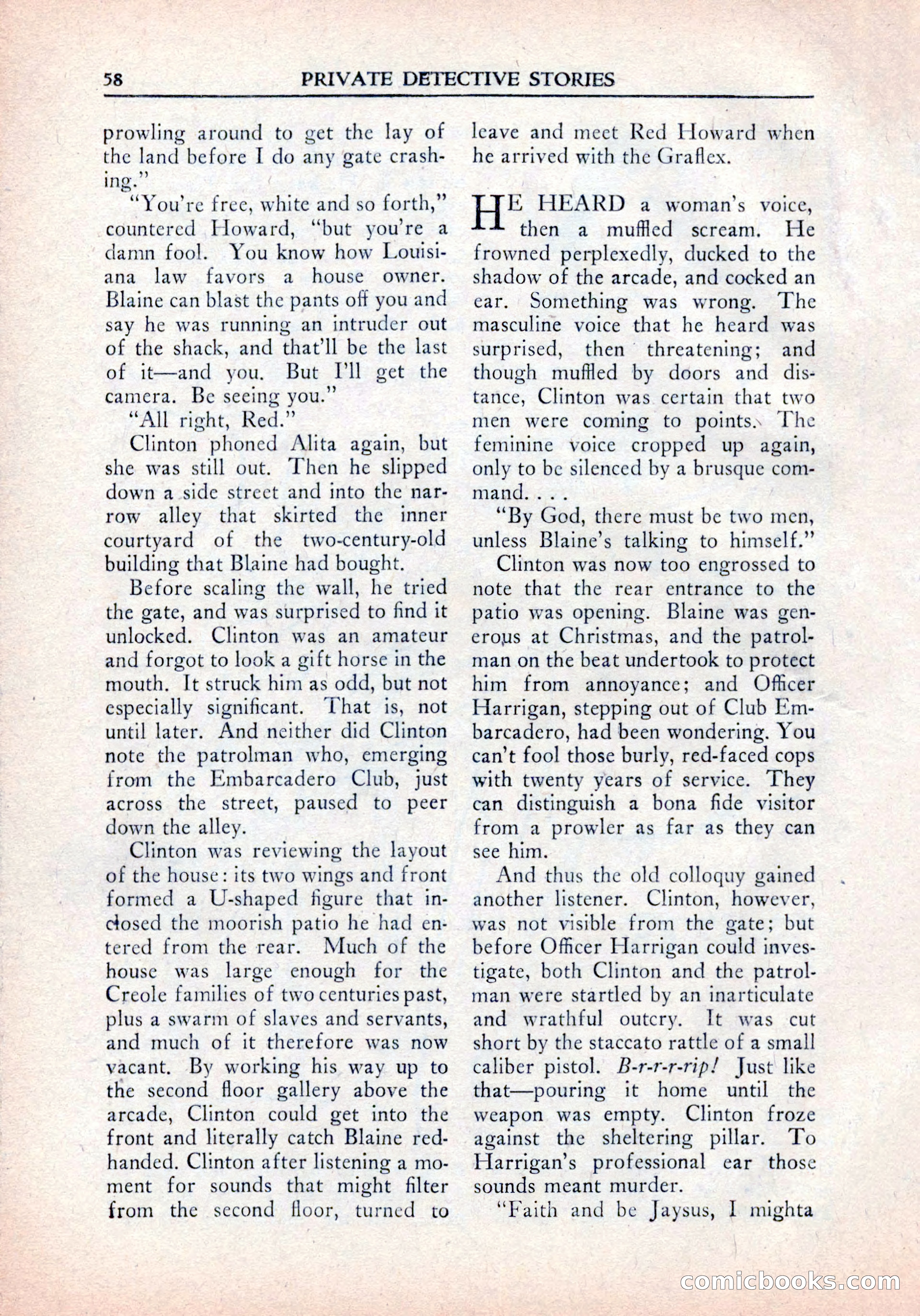 Private Detective Stories, January 1942 — page 60 of 132