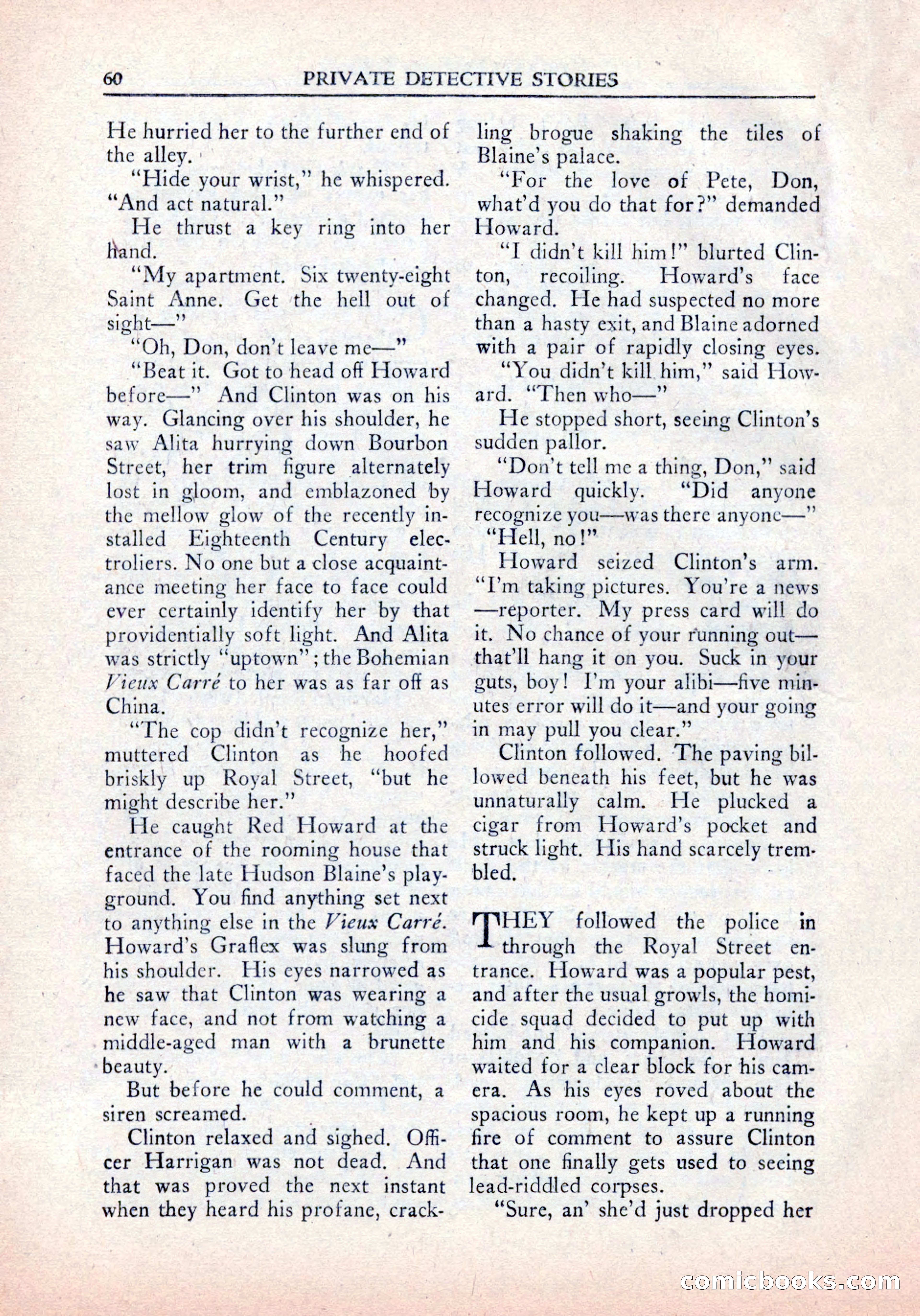 Private Detective Stories, January 1942 — page 62 of 132