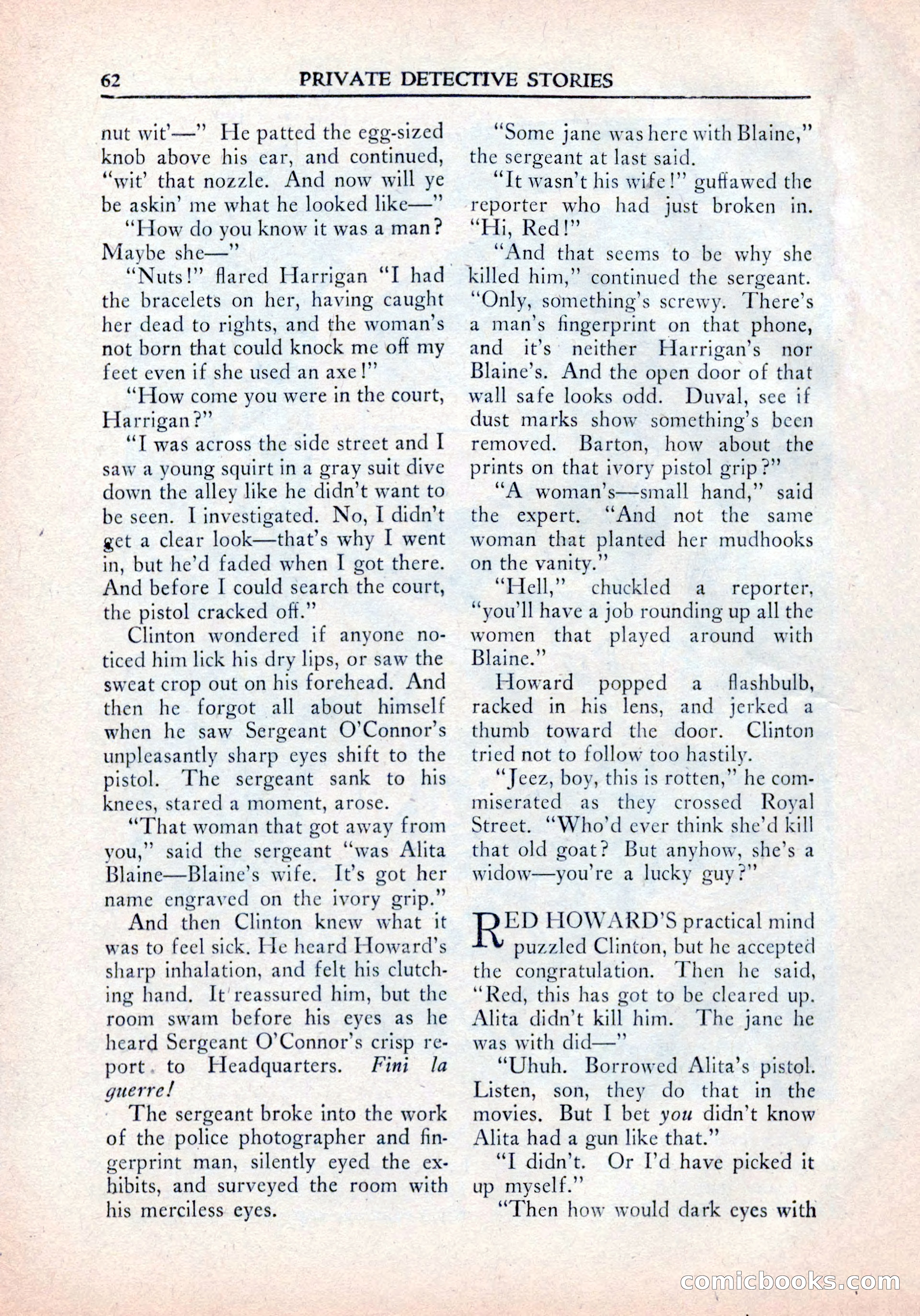 Private Detective Stories, January 1942 — page 64 of 132
