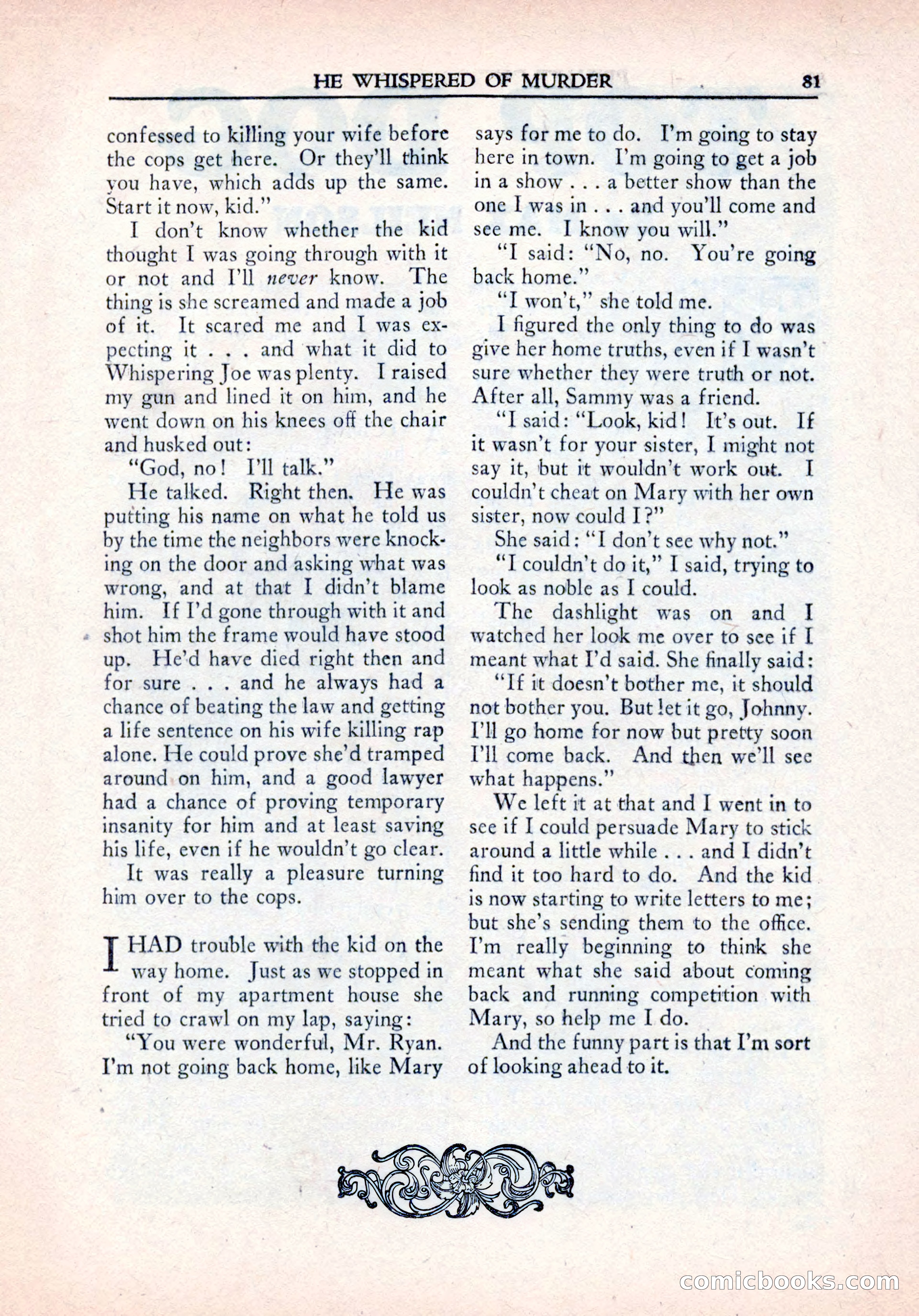 Private Detective Stories, January 1942 — page 83 of 132