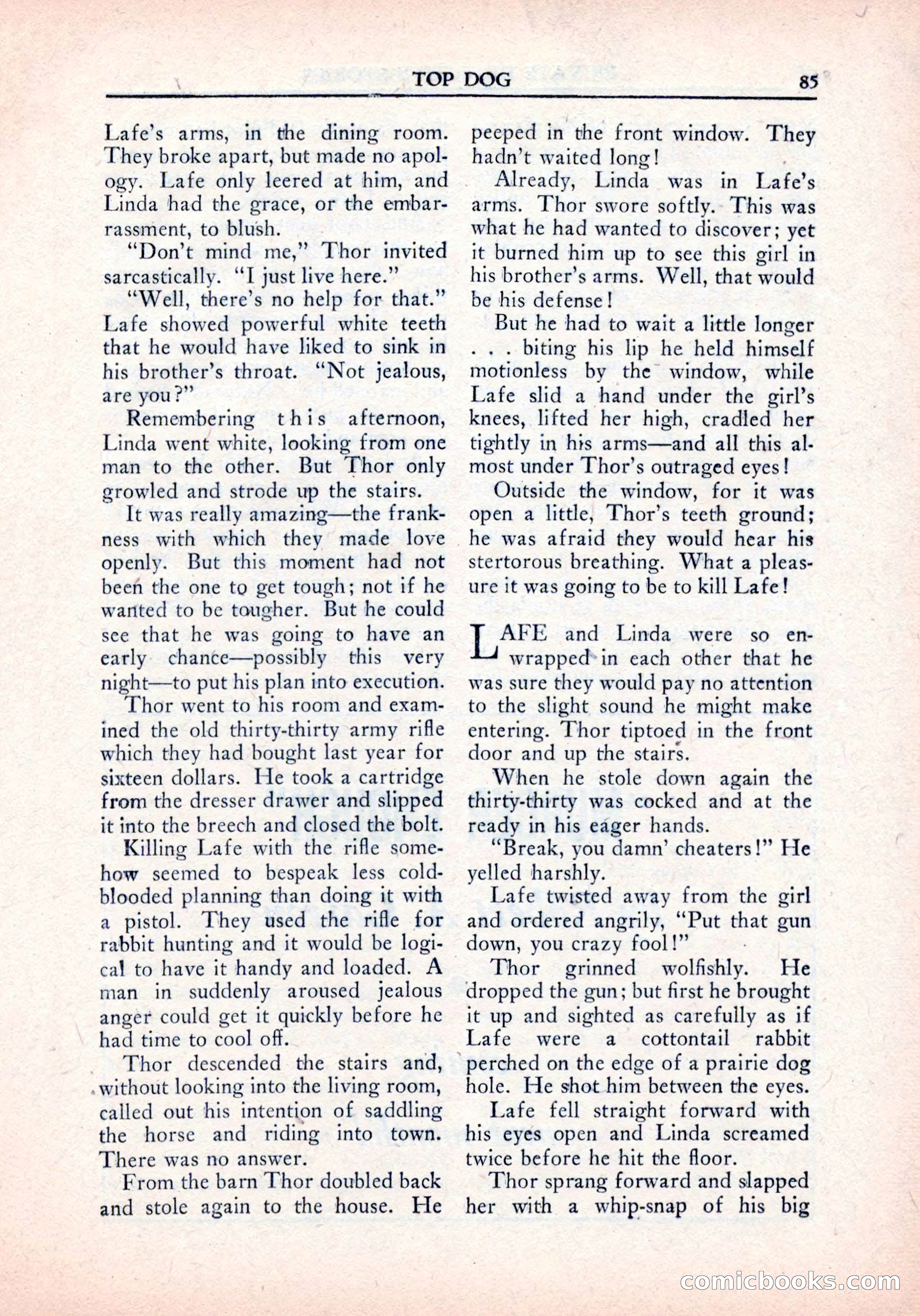 Private Detective Stories, January 1942 — page 87 of 132