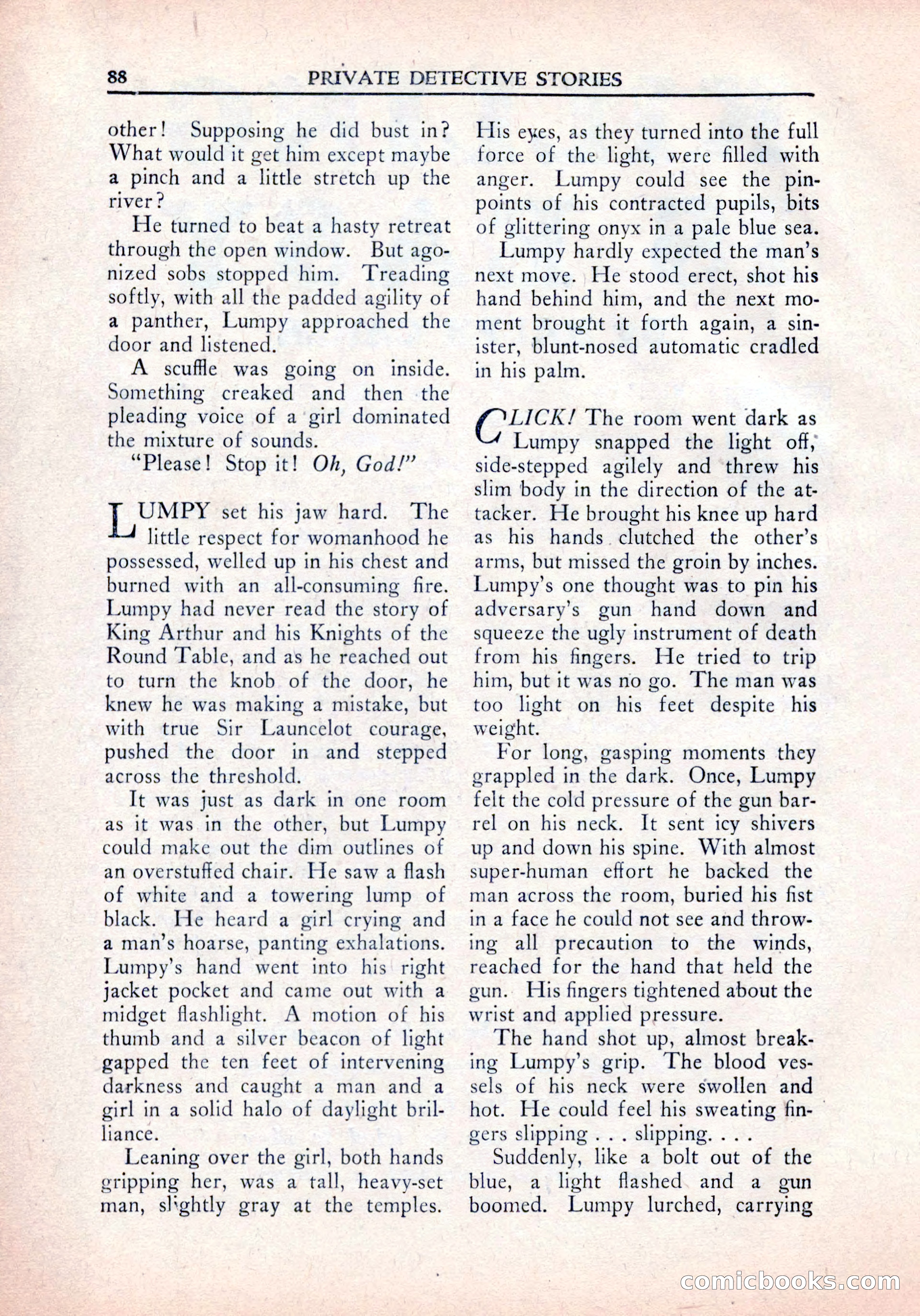 Private Detective Stories, January 1942 — page 90 of 132