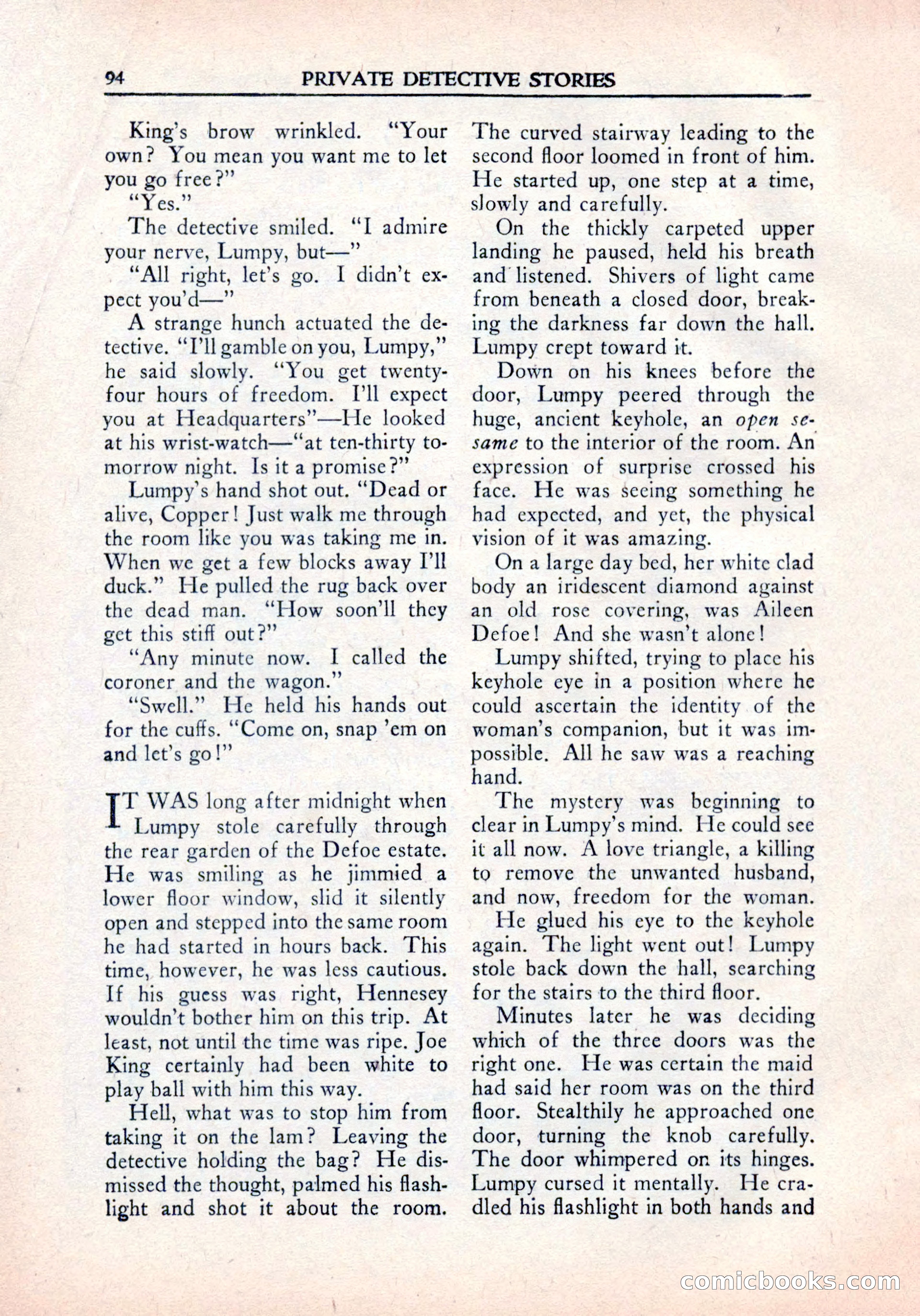 Private Detective Stories, January 1942 — page 96 of 132