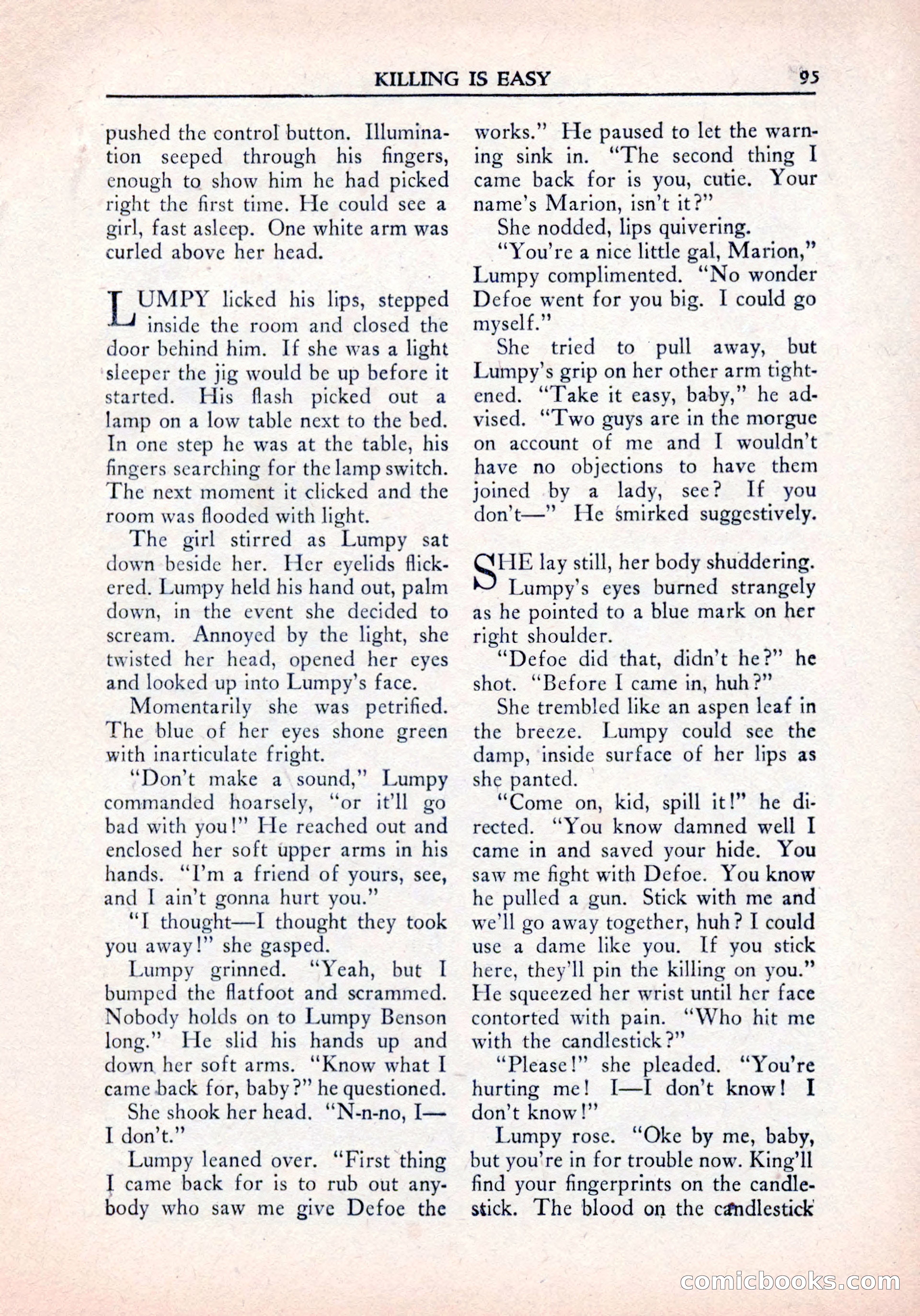 Private Detective Stories, January 1942 — page 97 of 132
