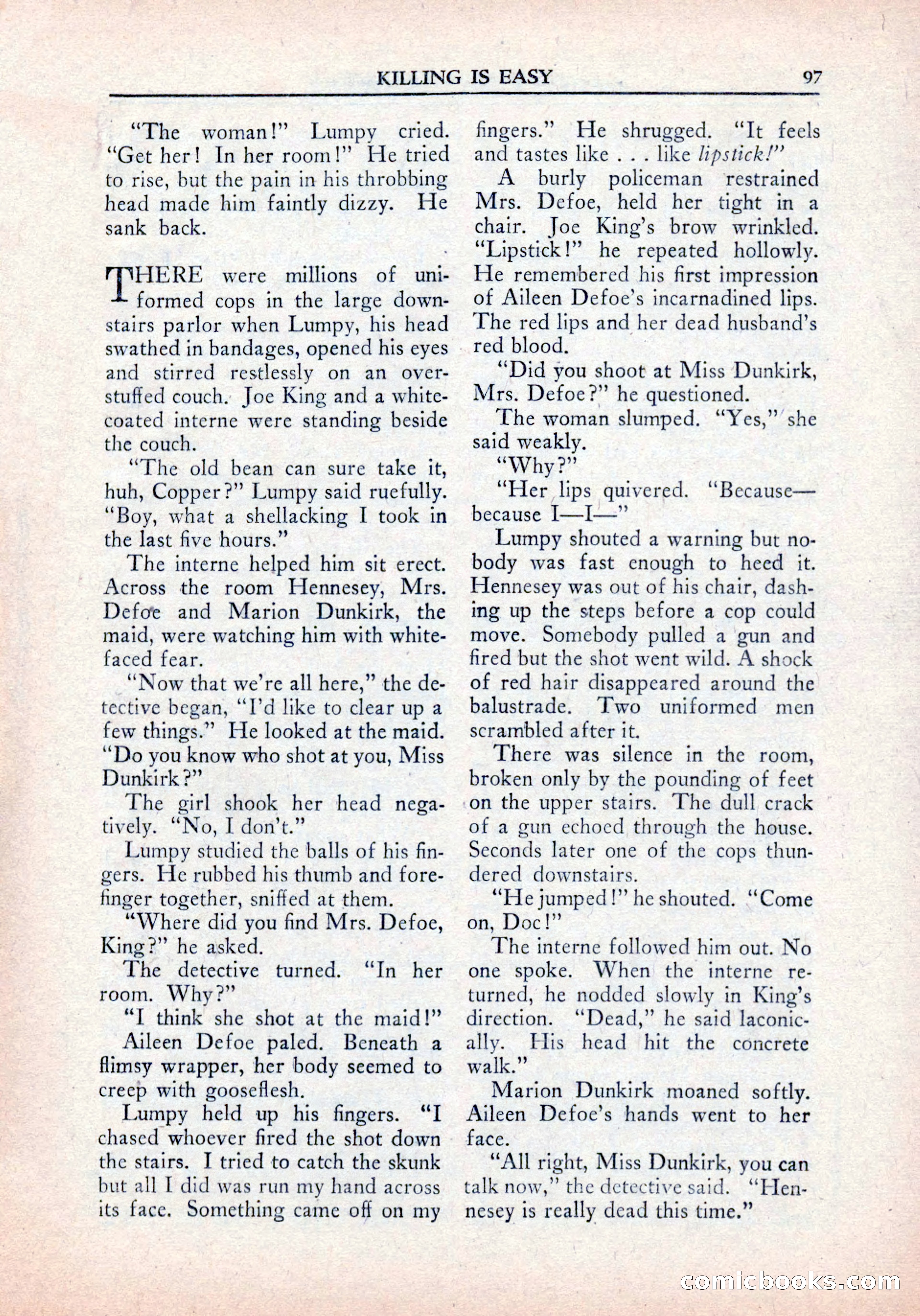 Private Detective Stories, January 1942 — page 99 of 132