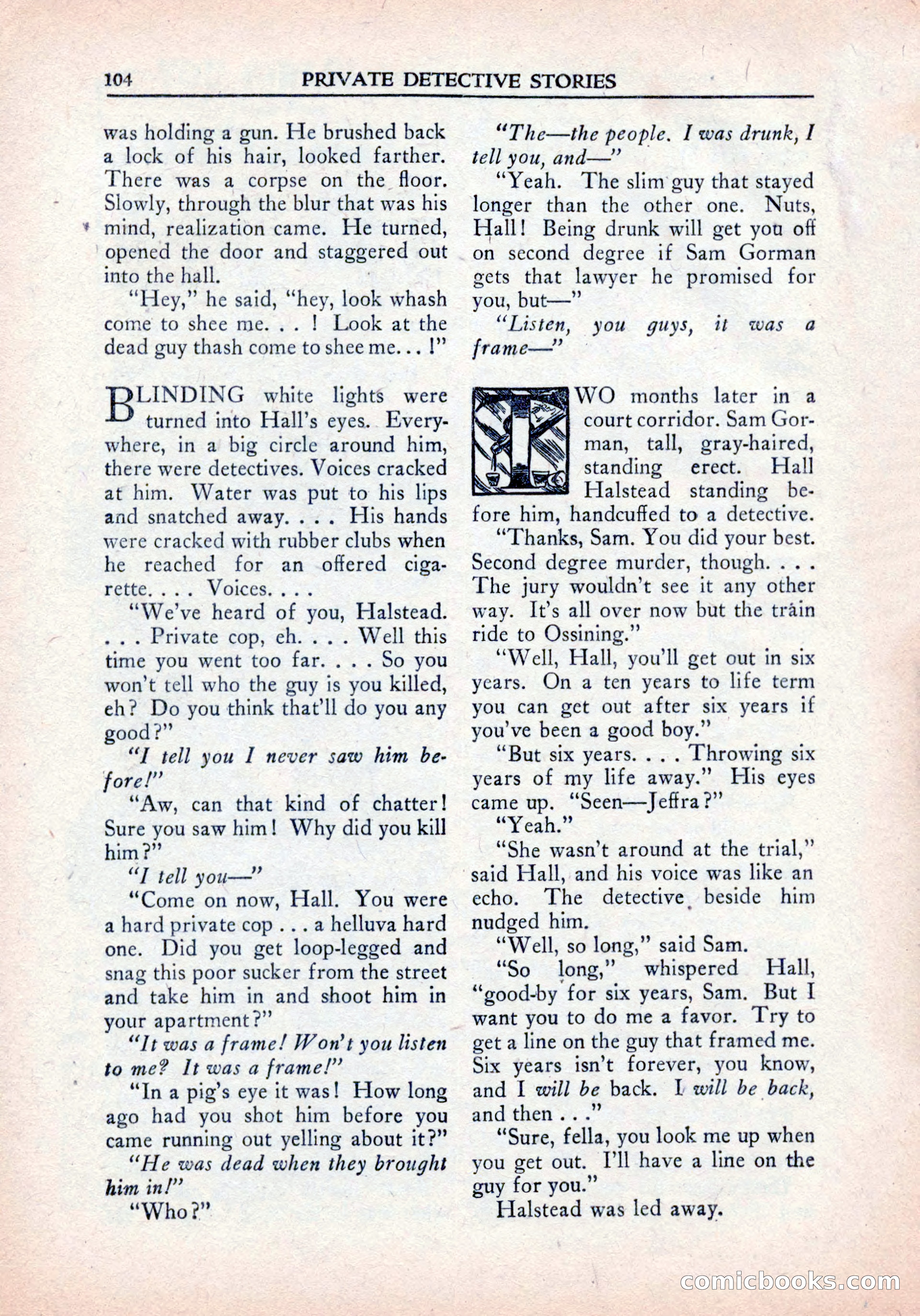 Private Detective Stories, January 1942 — page 106 of 132