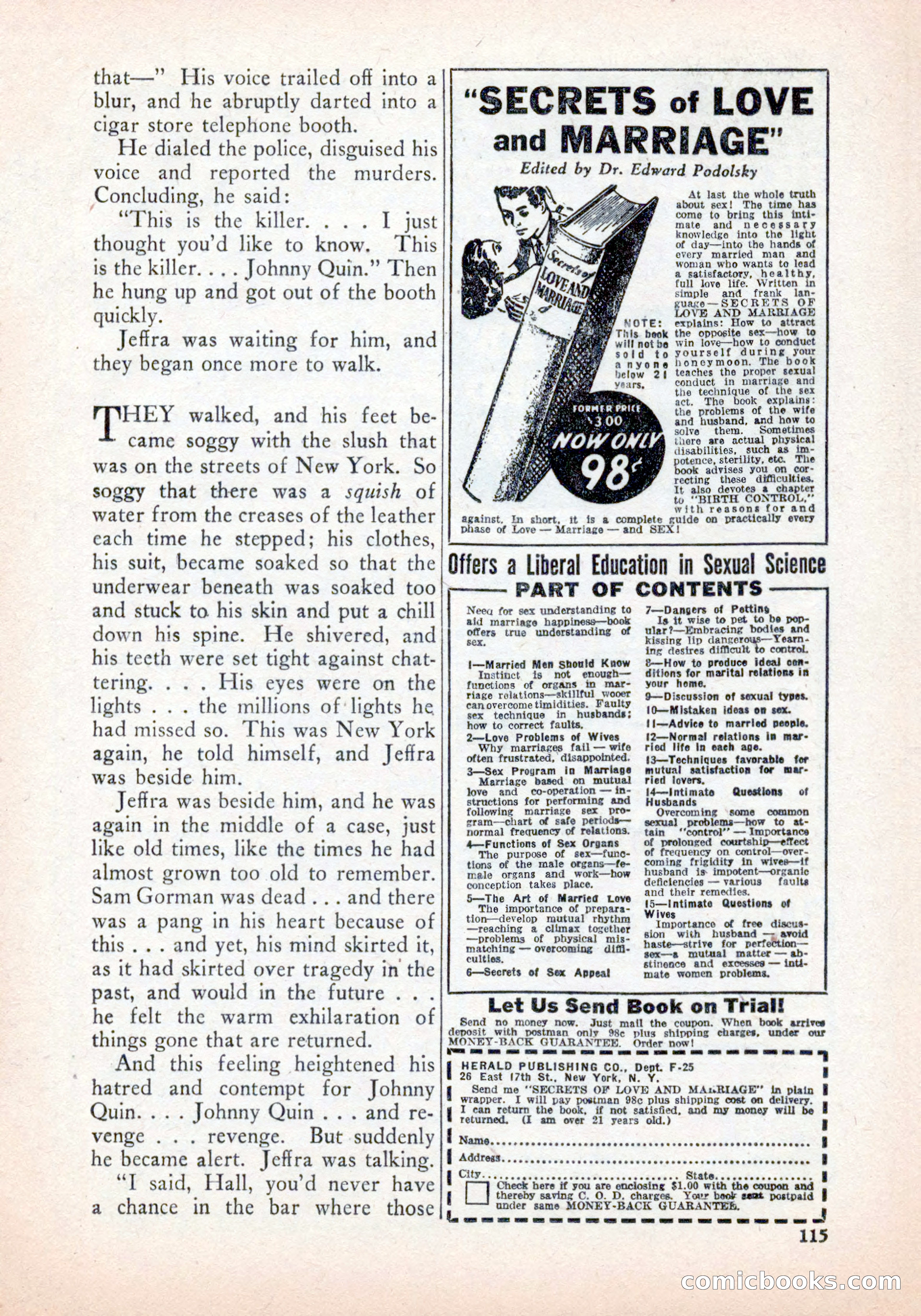 Private Detective Stories, January 1942 — page 117 of 132