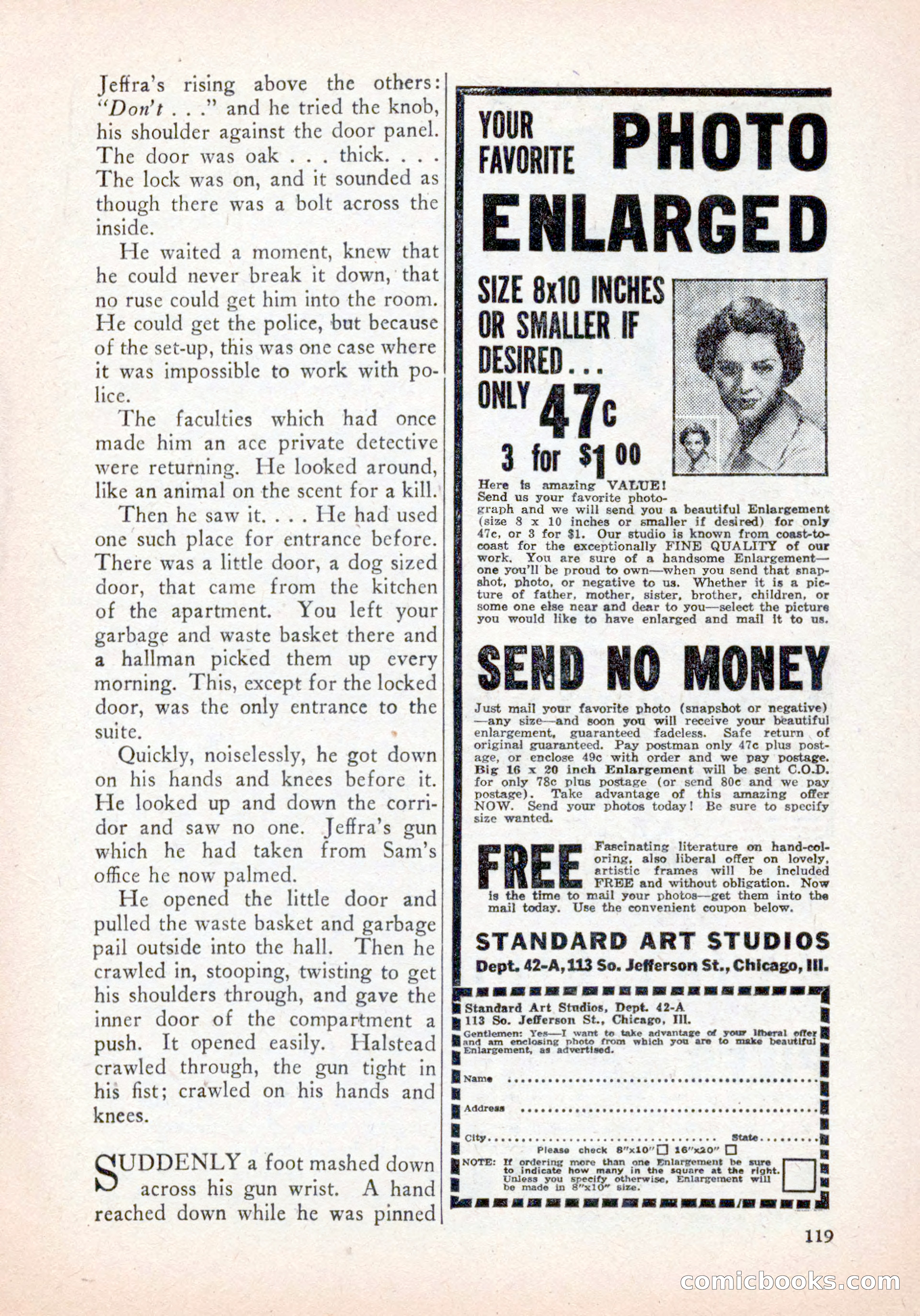 Private Detective Stories, January 1942 — page 121 of 132