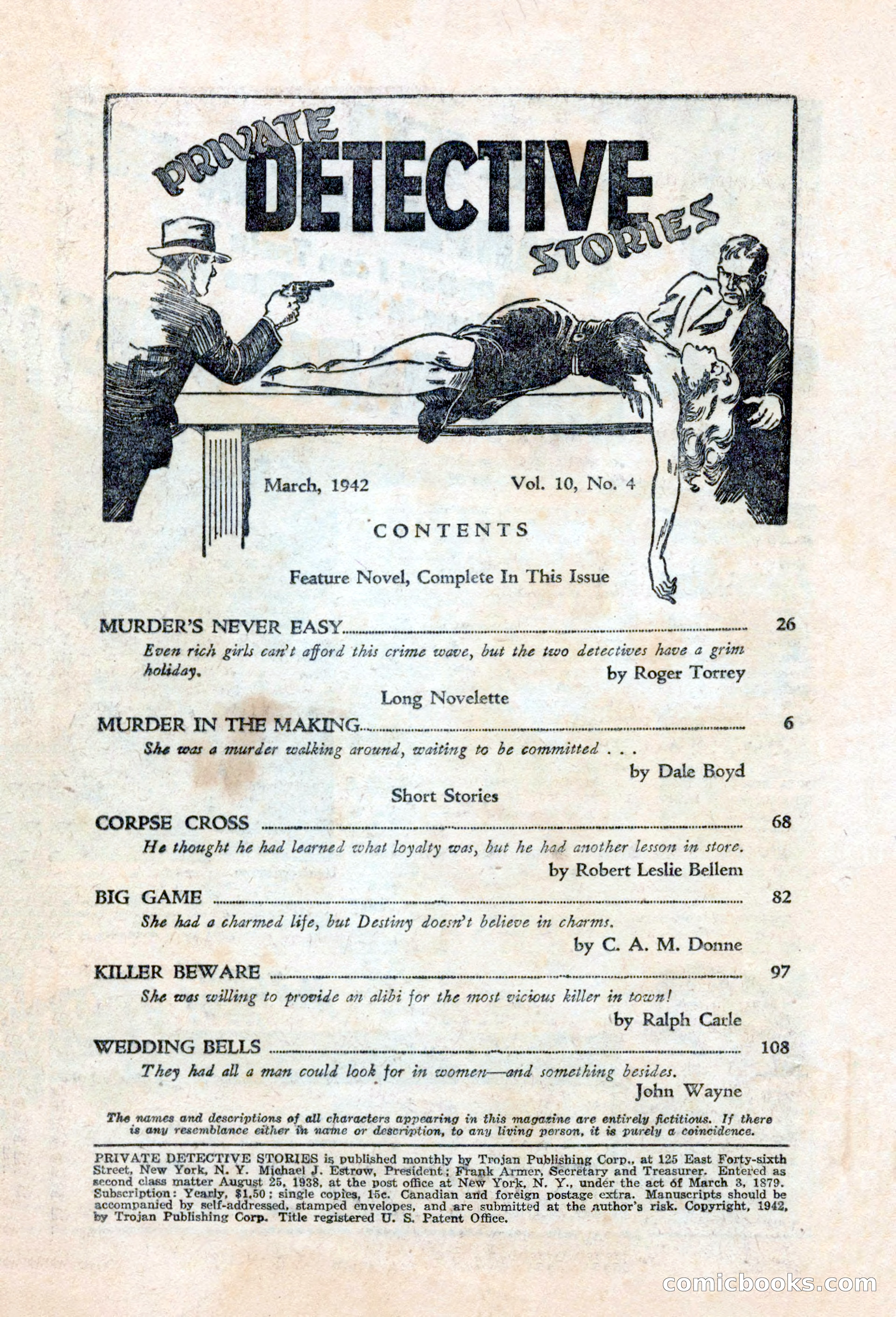 Private Detective Stories, March 1942 — page 4 of 132