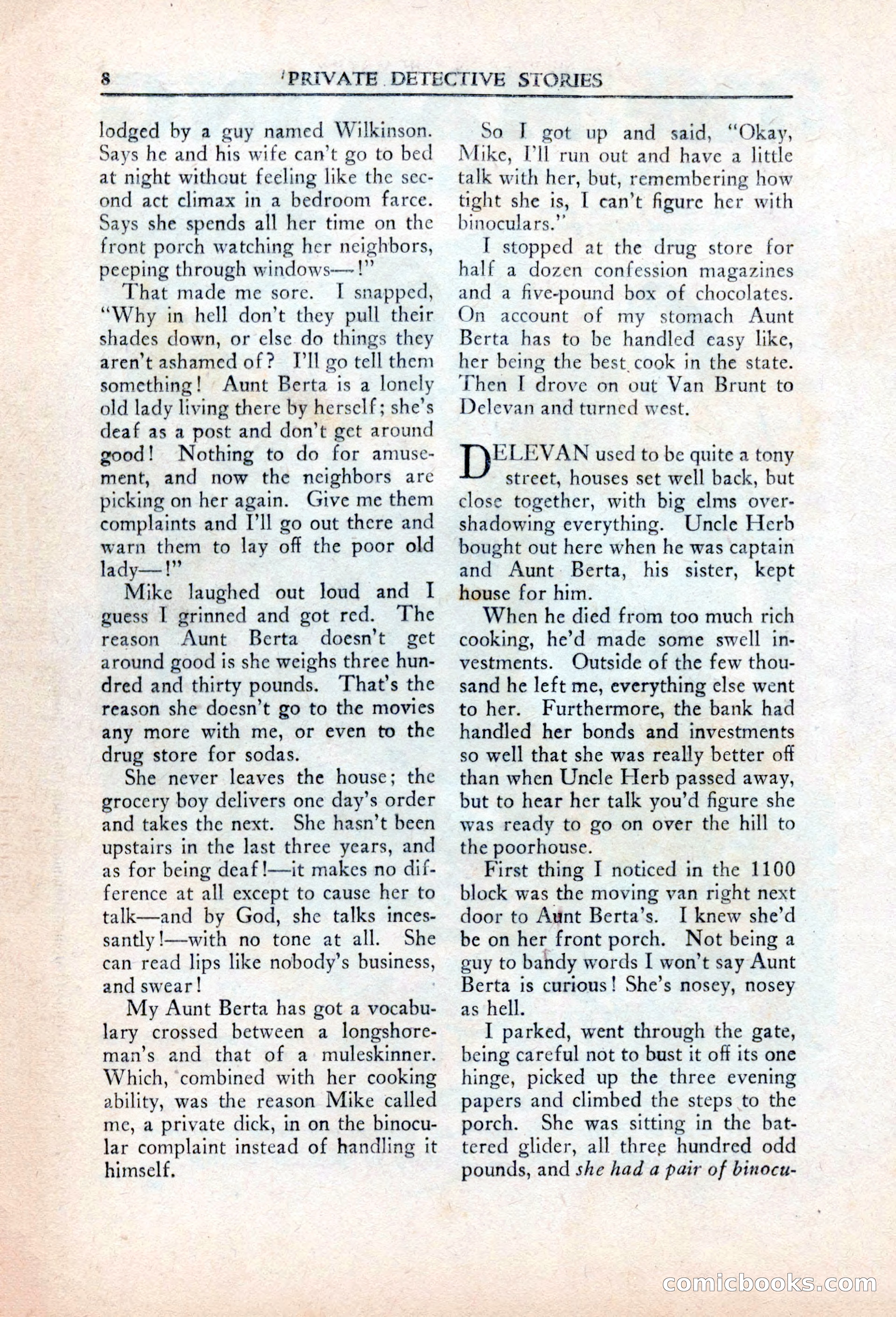 Private Detective Stories, March 1942 — page 10 of 132