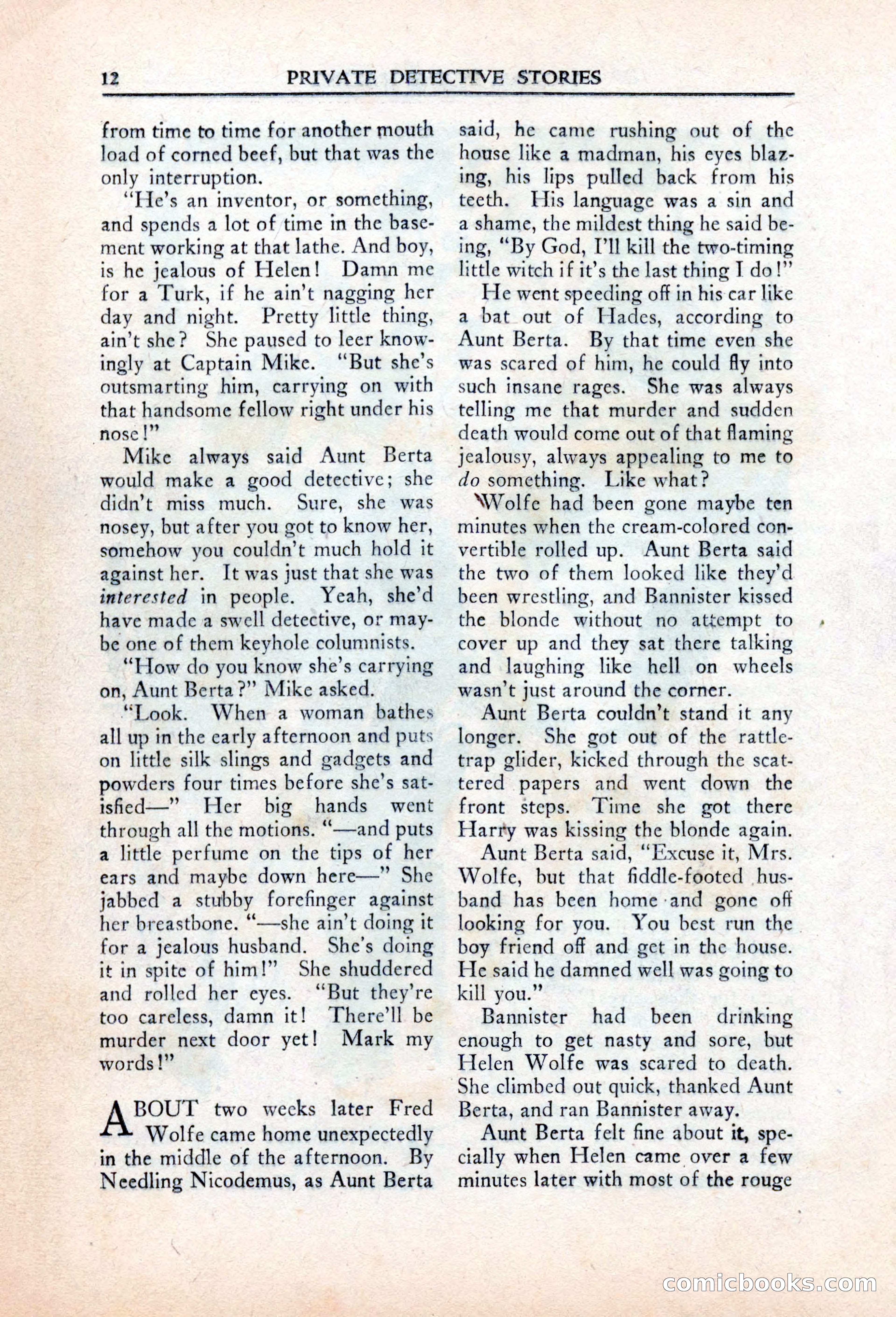 Private Detective Stories, March 1942 — page 14 of 132