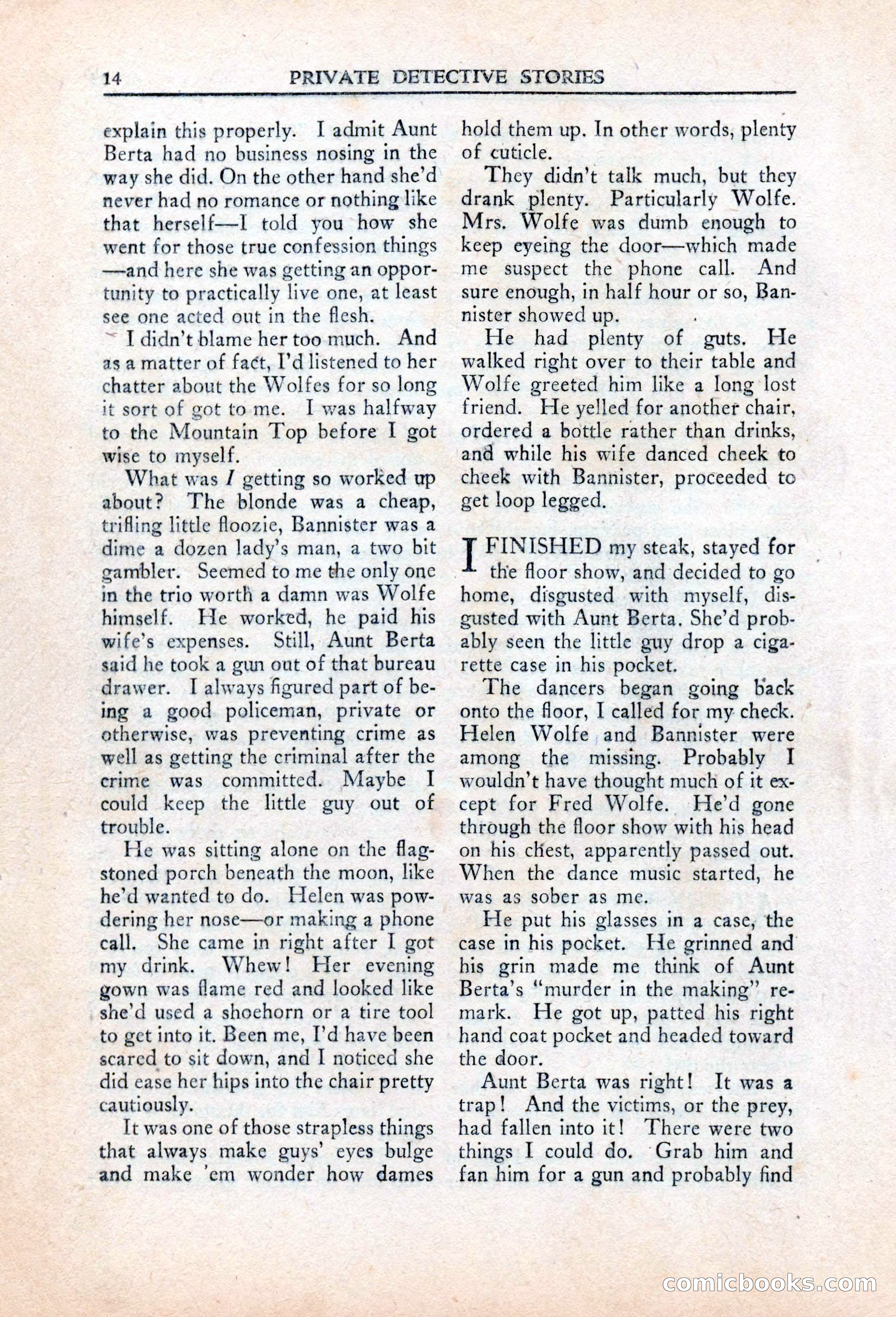 Private Detective Stories, March 1942 — page 16 of 132