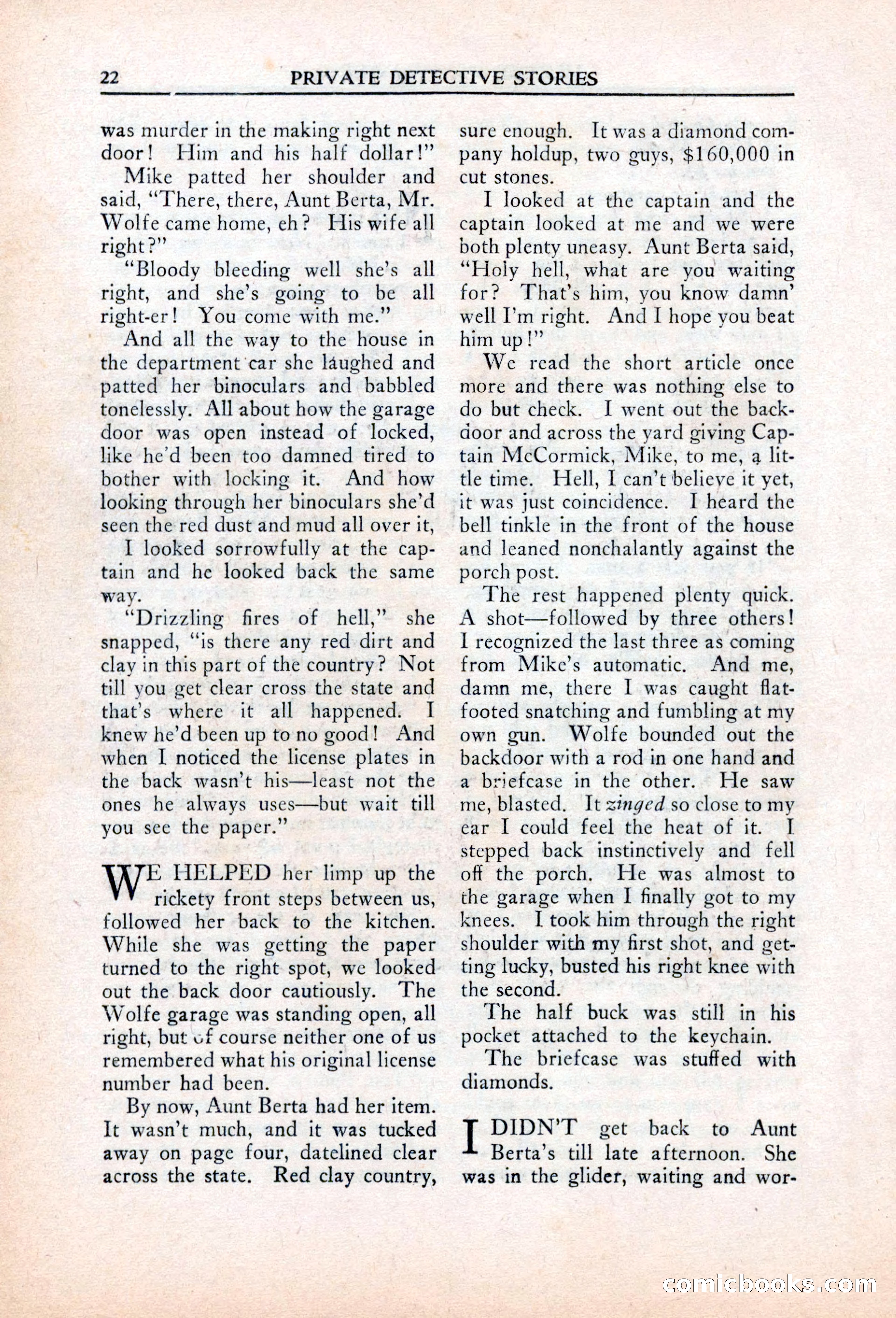 Private Detective Stories, March 1942 — page 24 of 132