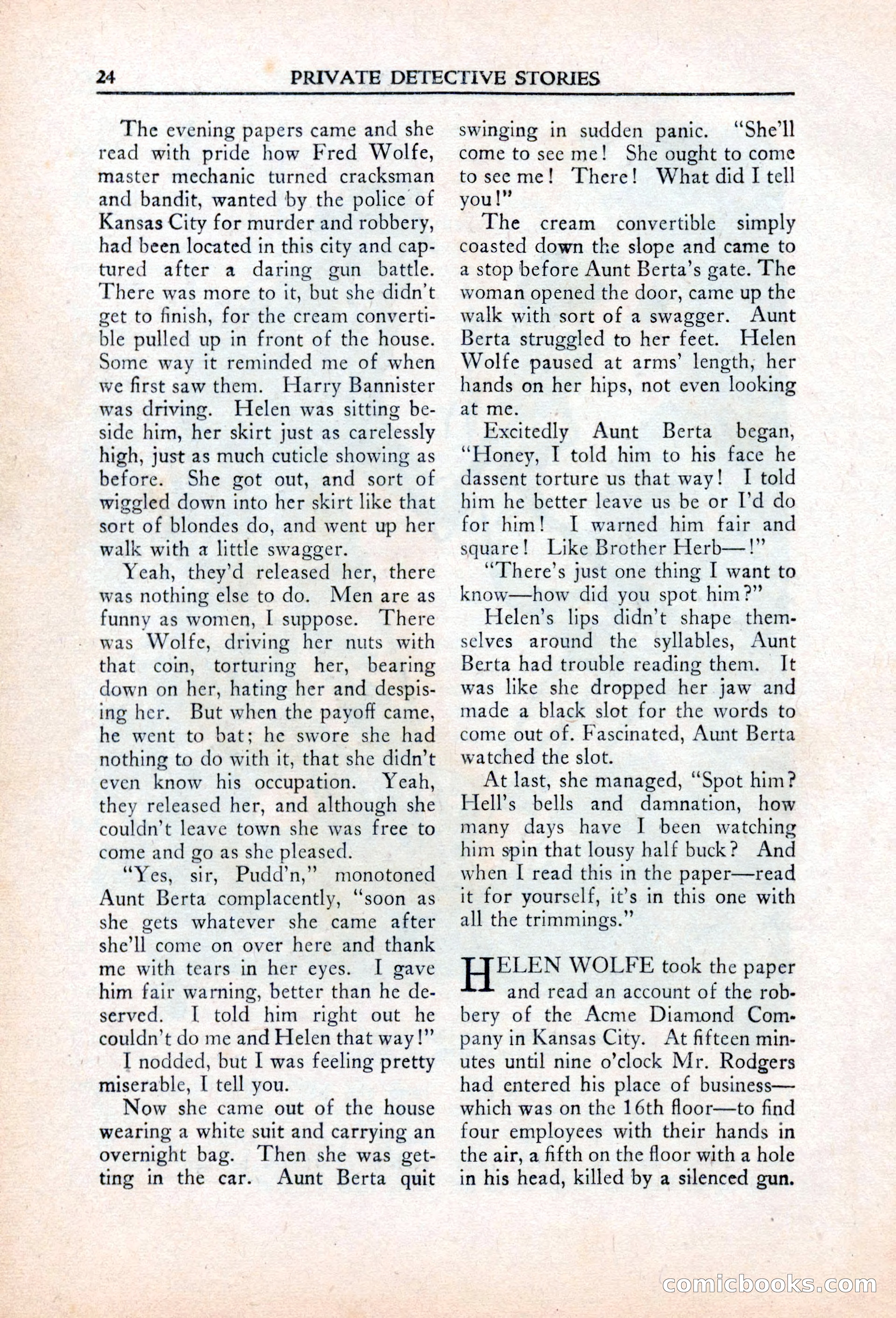 Private Detective Stories, March 1942 — page 26 of 132