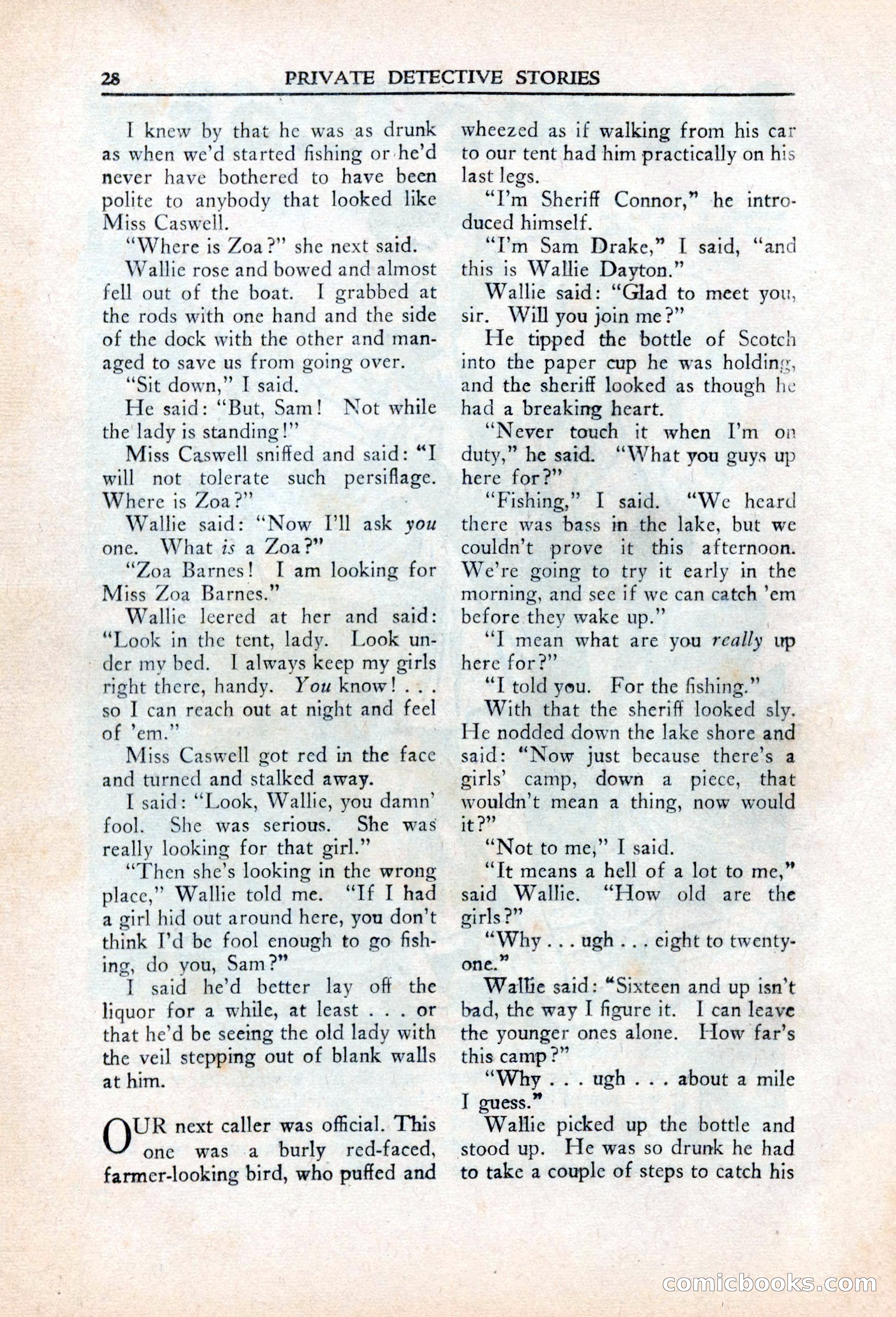 Private Detective Stories, March 1942 — page 30 of 132