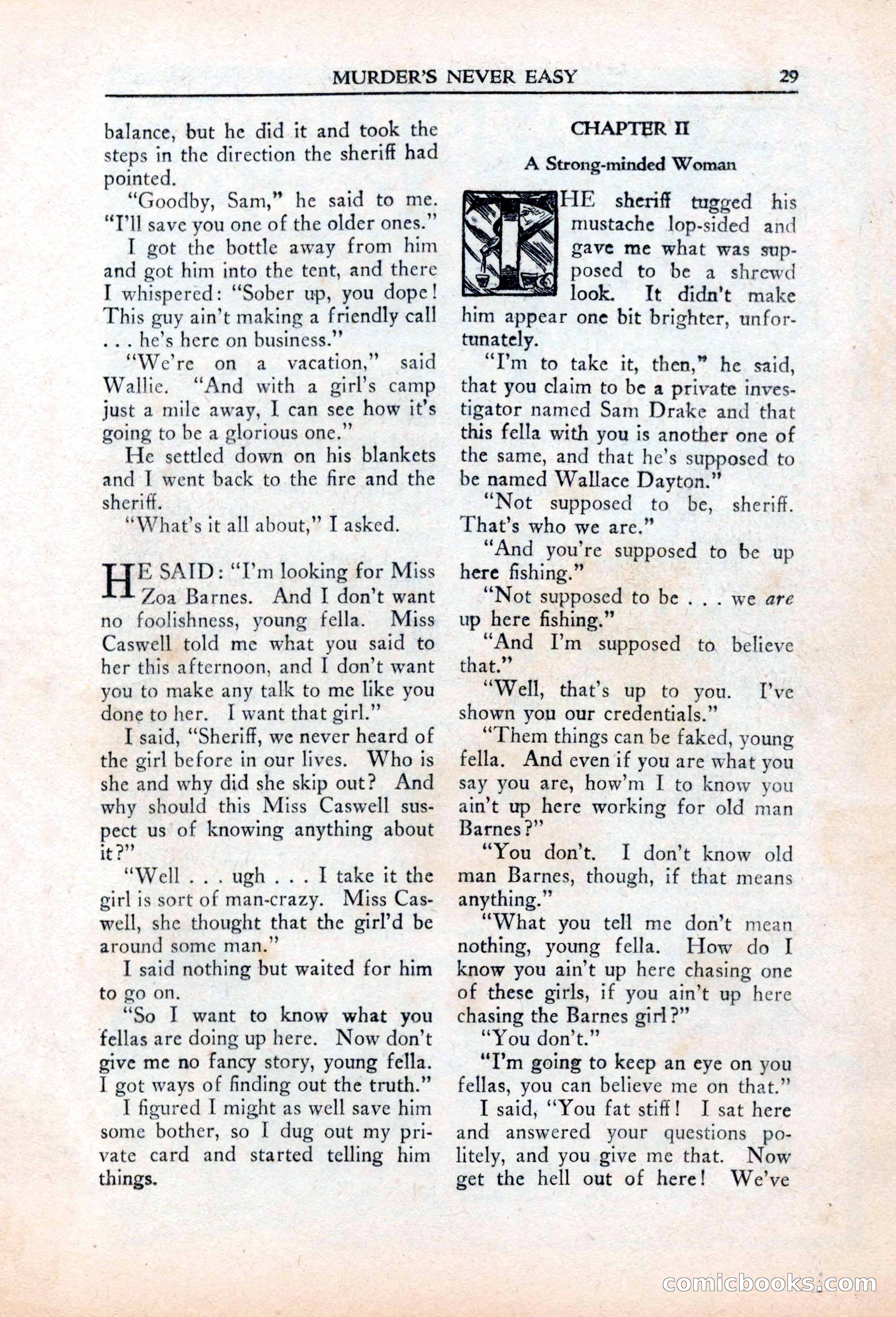 Private Detective Stories, March 1942 — page 31 of 132