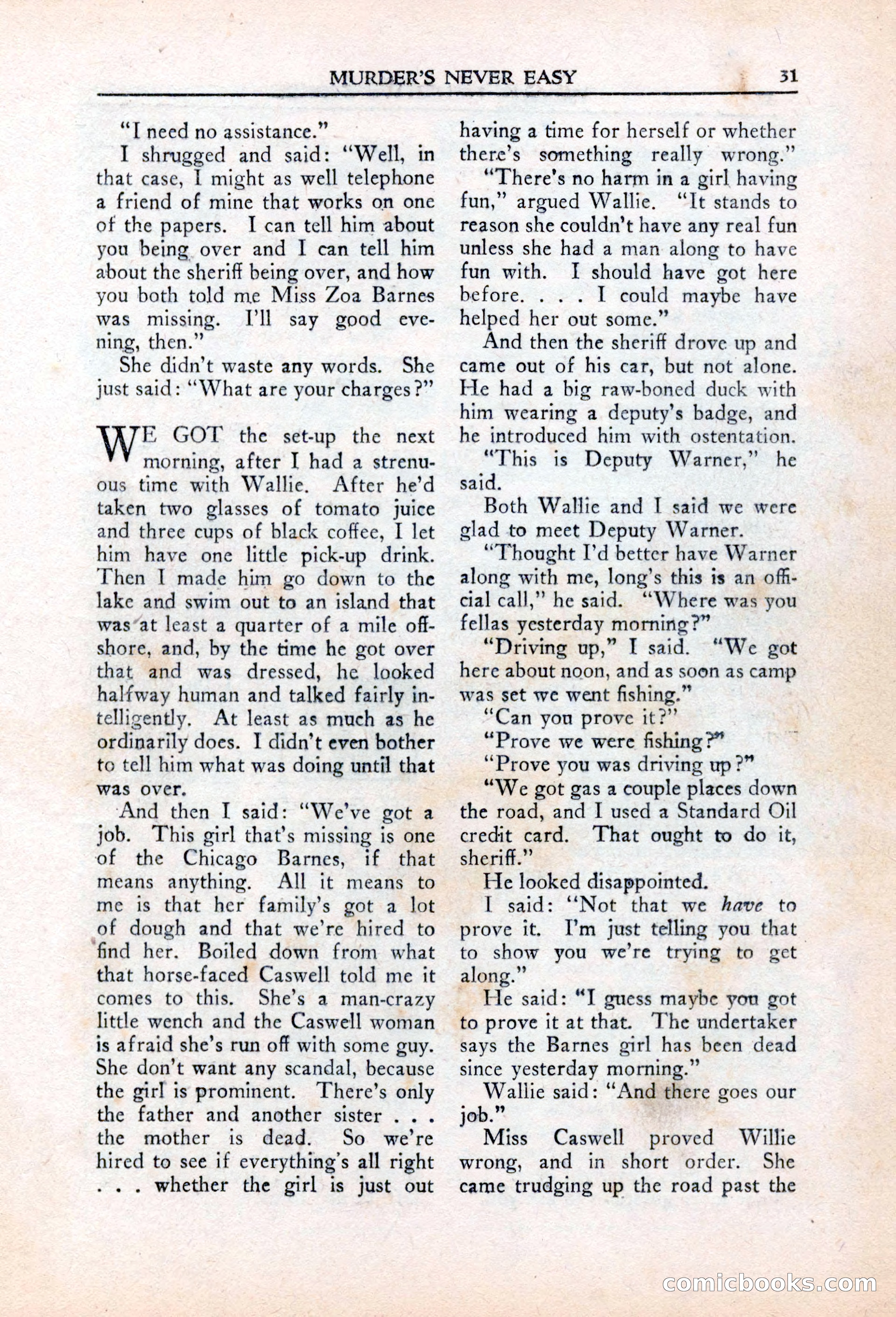 Private Detective Stories, March 1942 — page 33 of 132