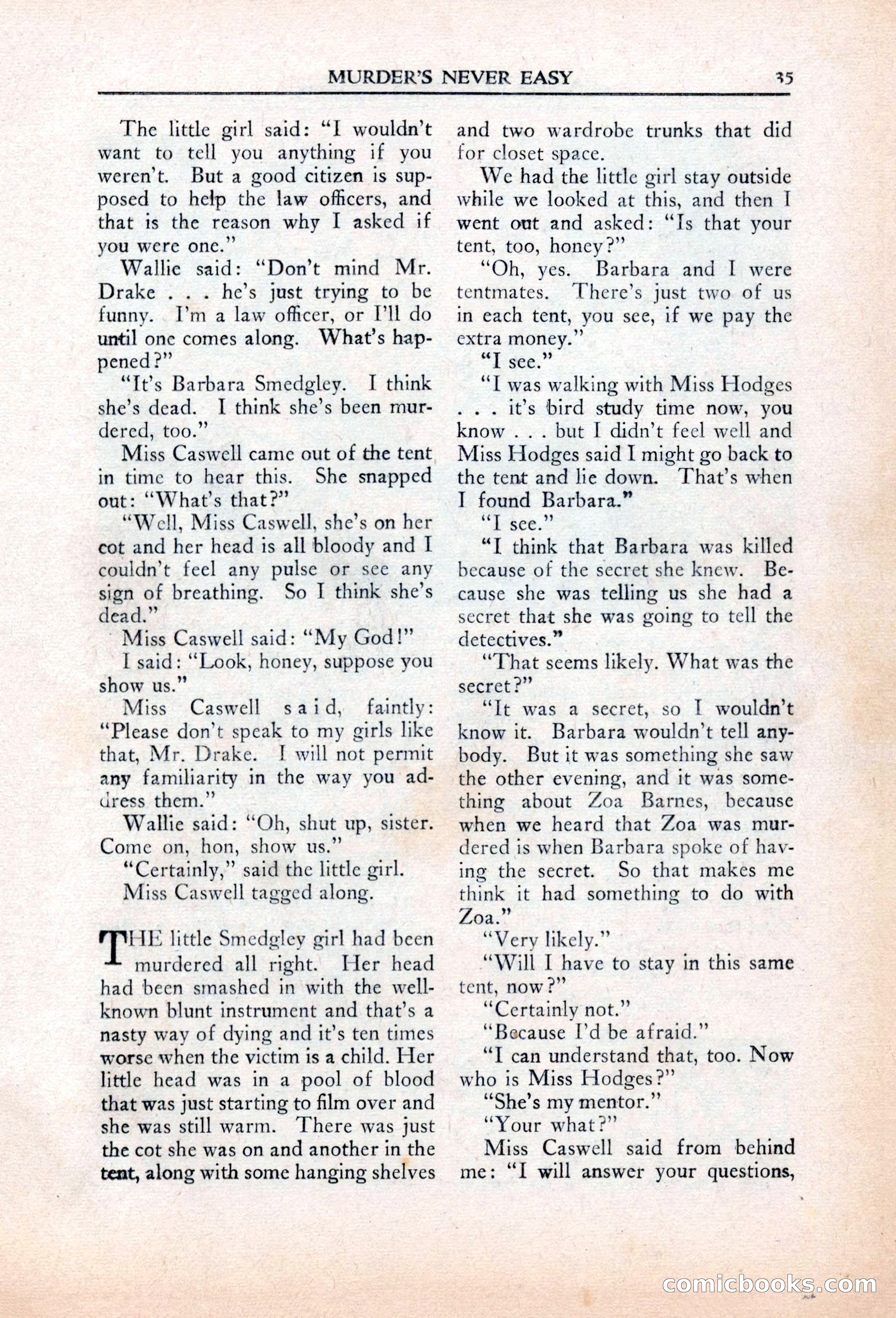 Private Detective Stories, March 1942 — page 37 of 132