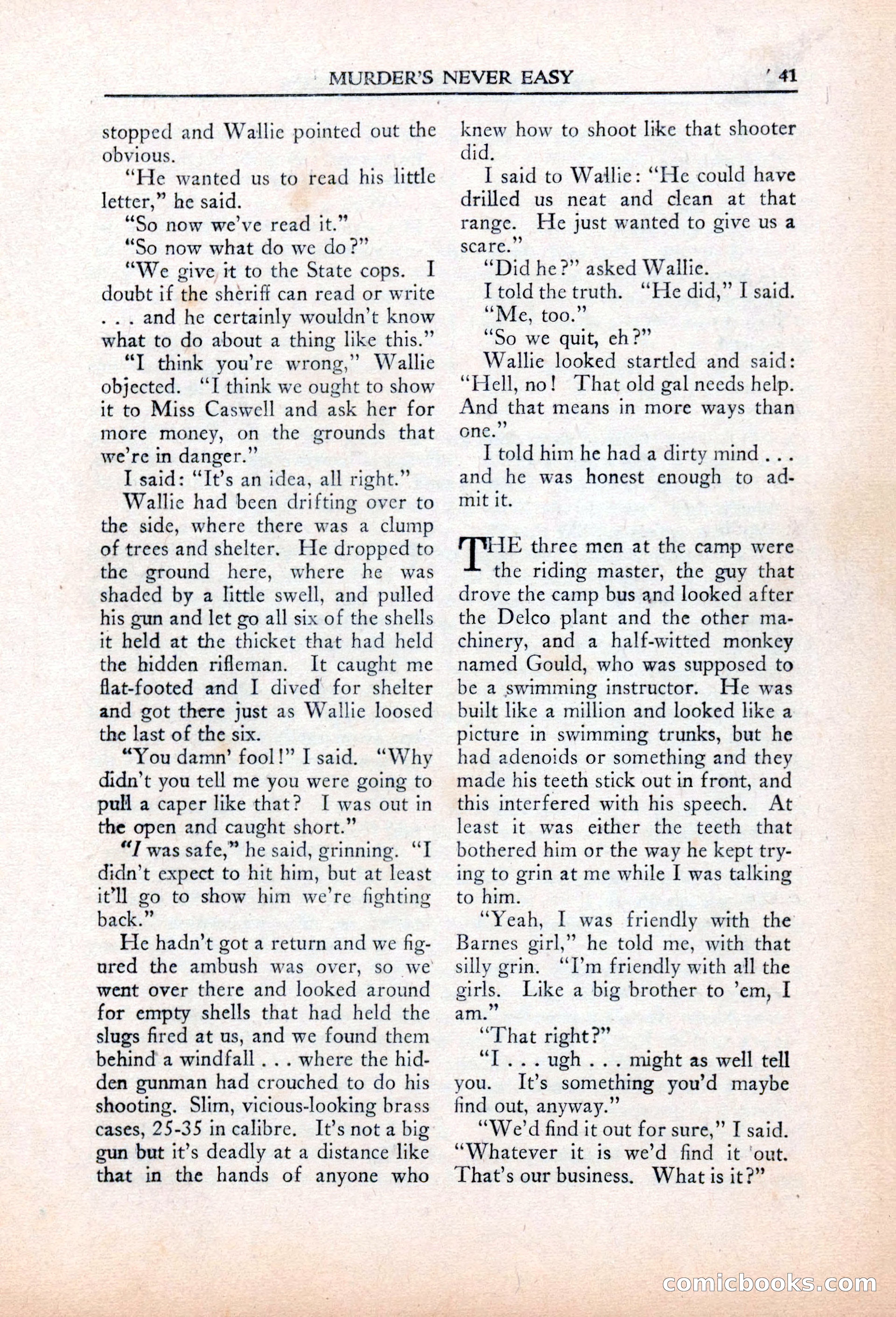 Private Detective Stories, March 1942 — page 43 of 132
