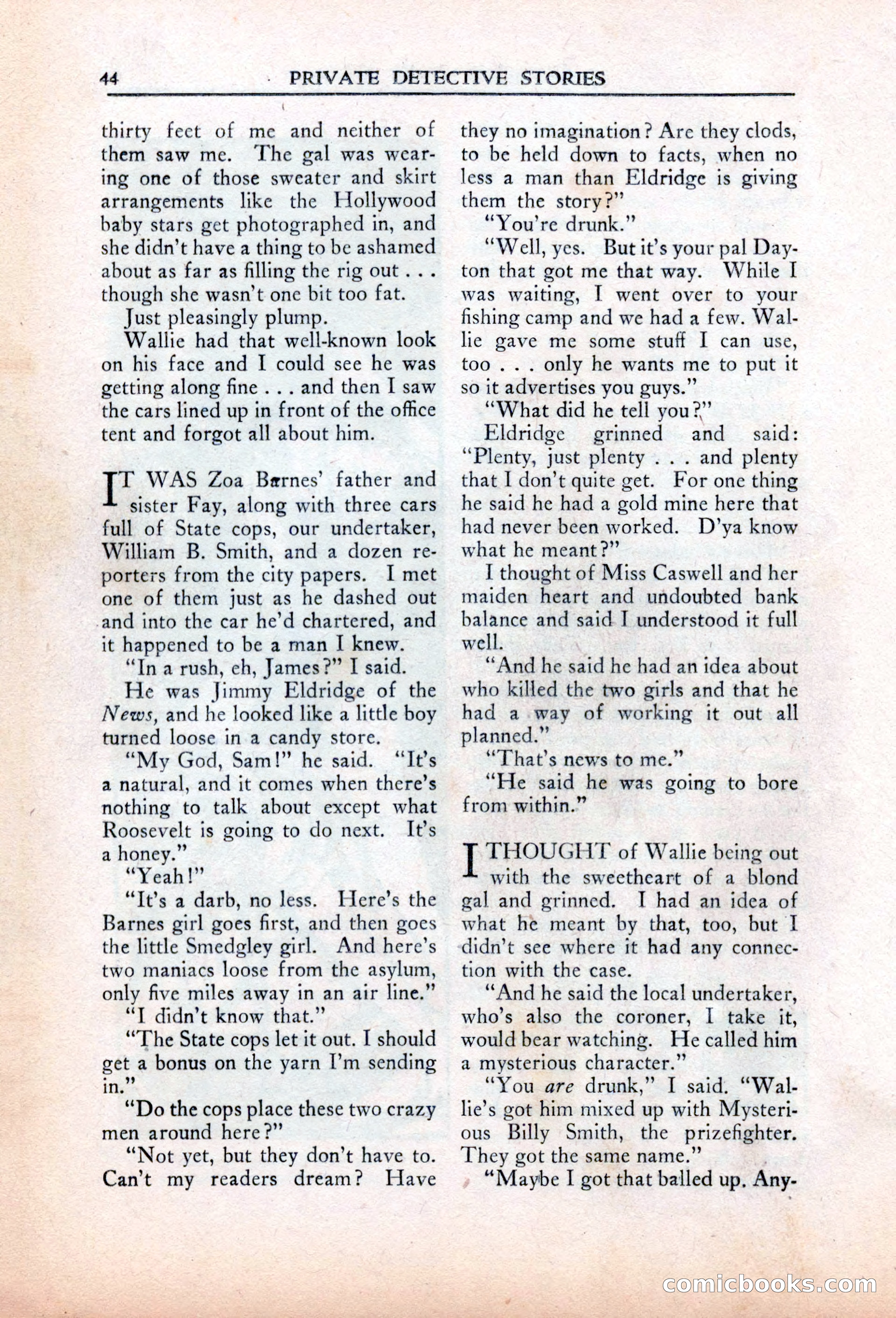 Private Detective Stories, March 1942 — page 46 of 132