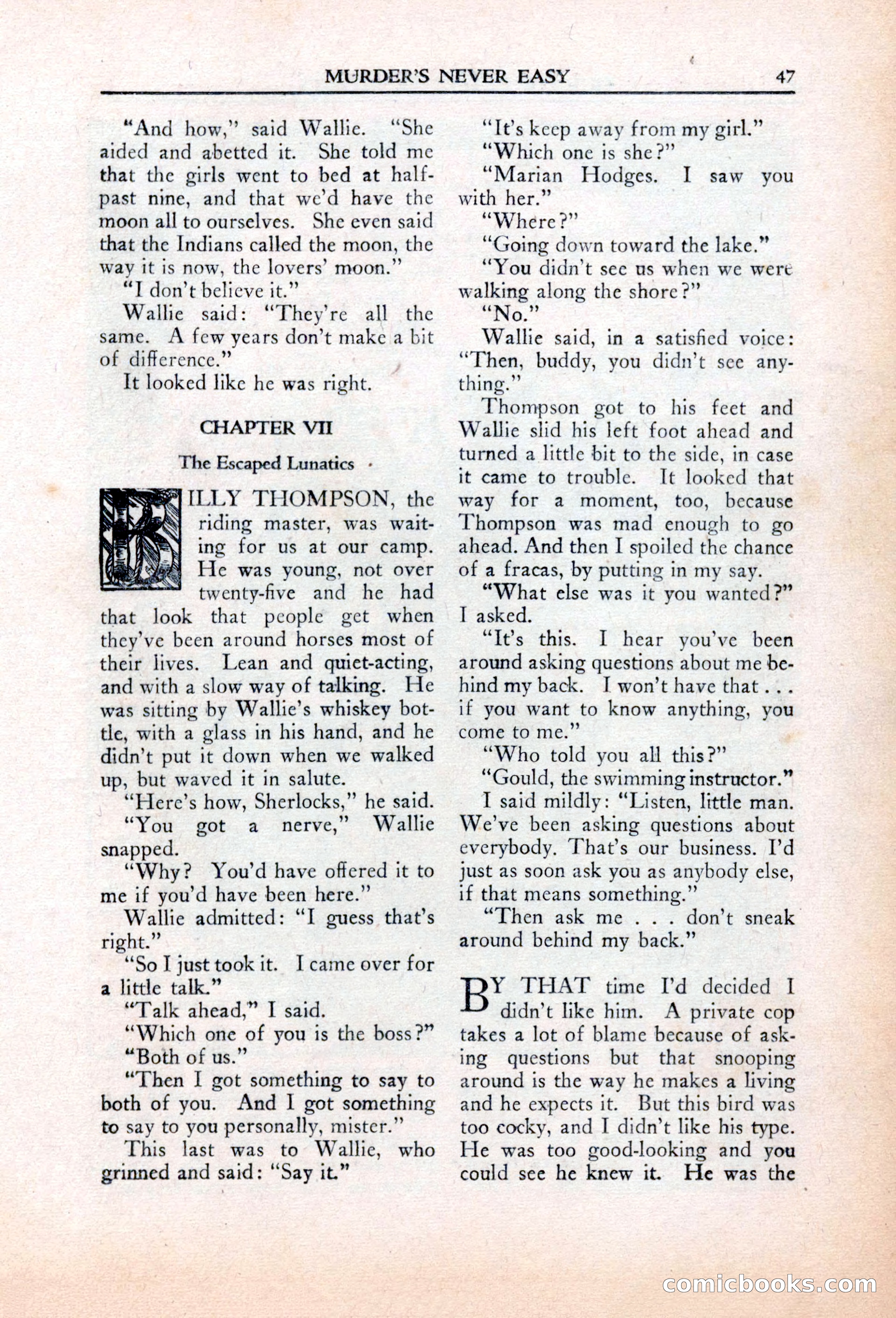 Private Detective Stories, March 1942 — page 49 of 132