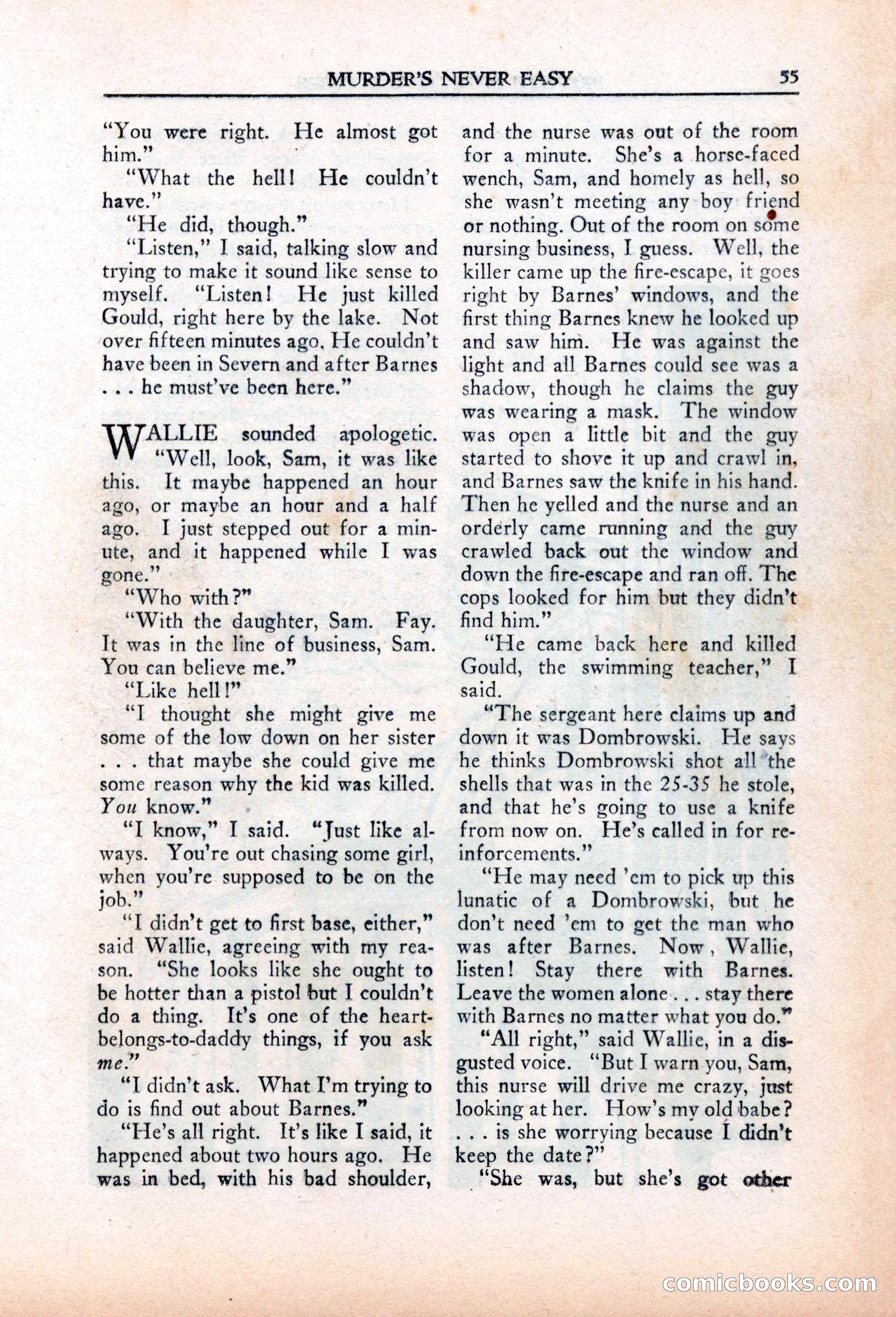 Private Detective Stories, March 1942 — page 57 of 132