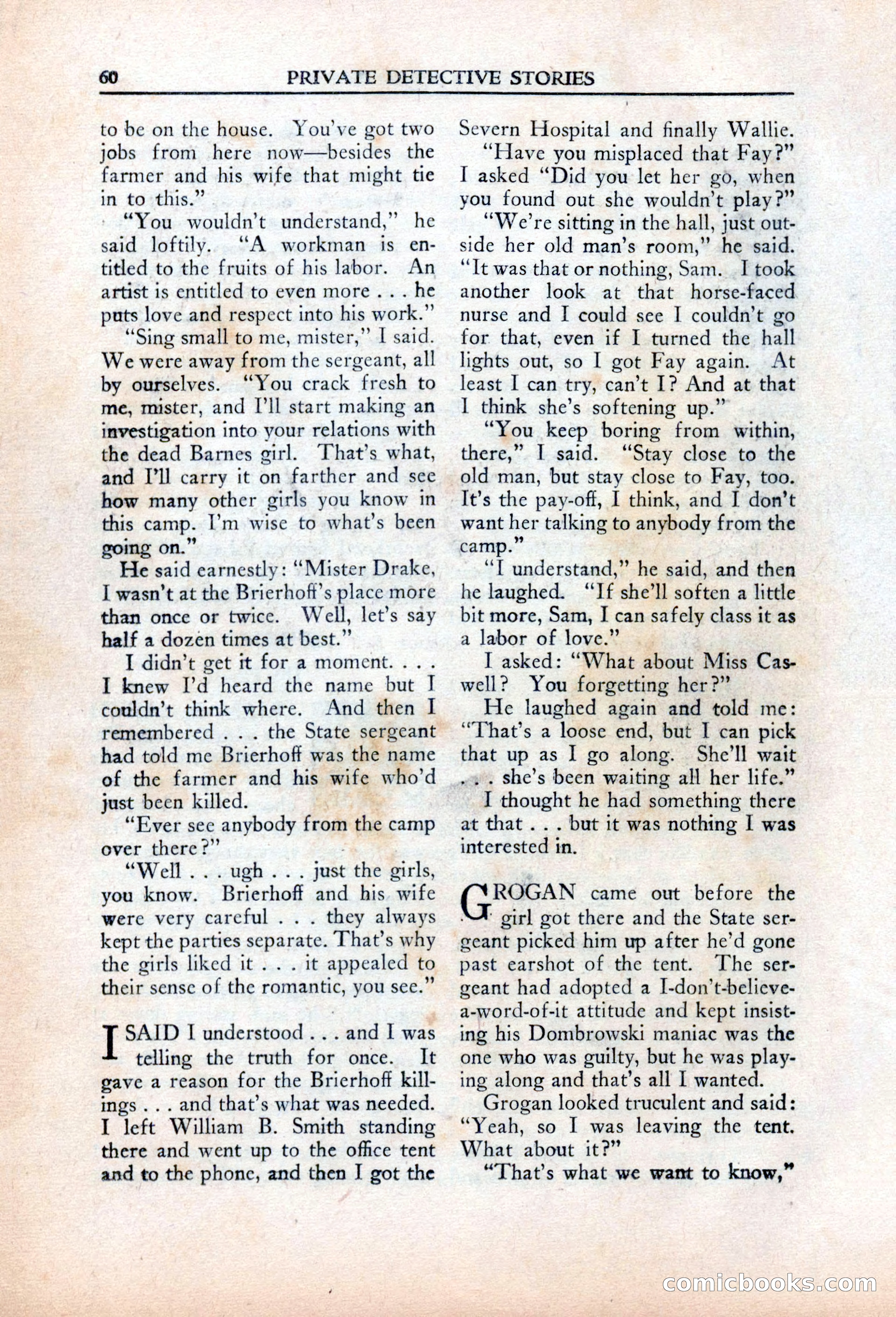 Private Detective Stories, March 1942 — page 62 of 132
