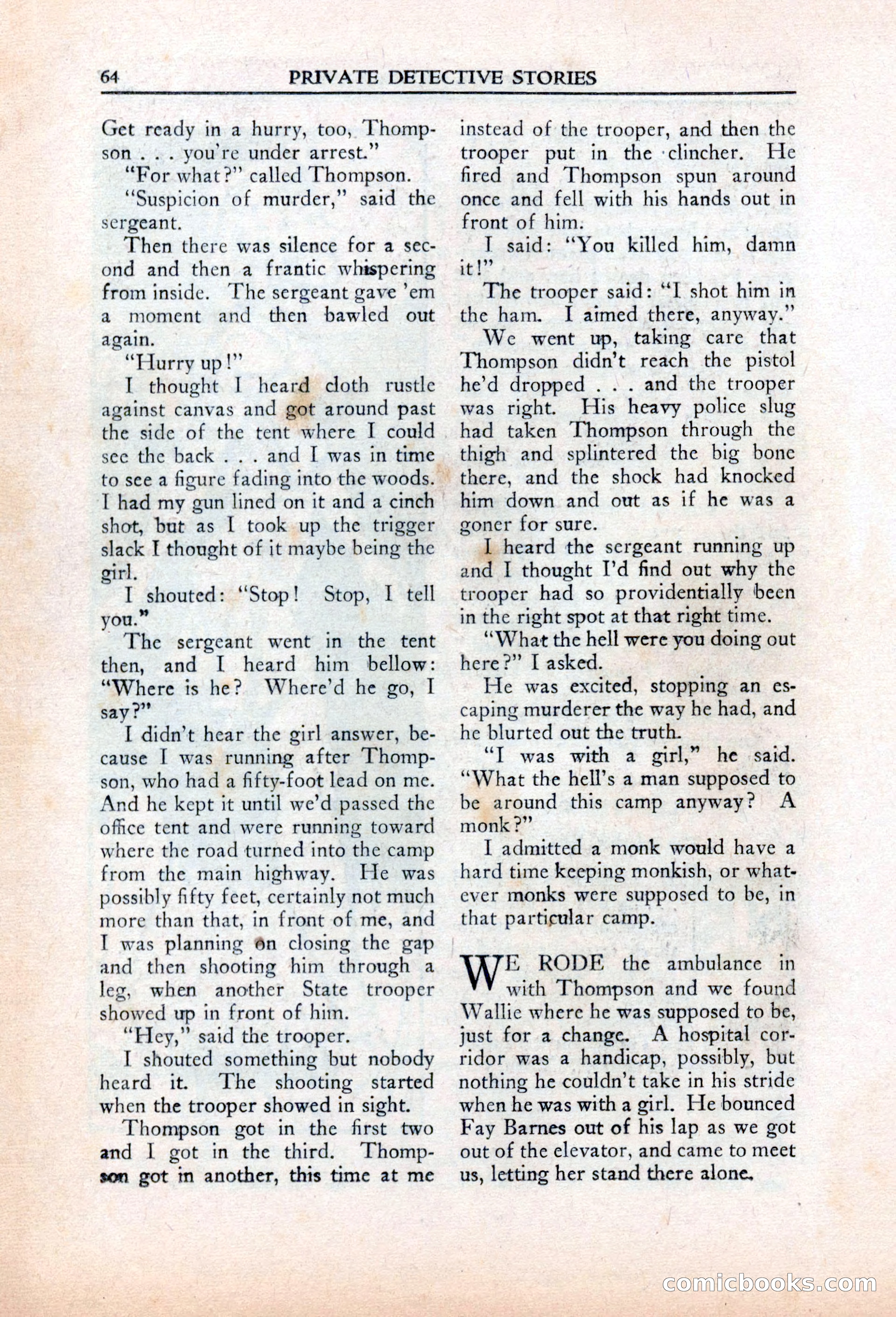 Private Detective Stories, March 1942 — page 66 of 132