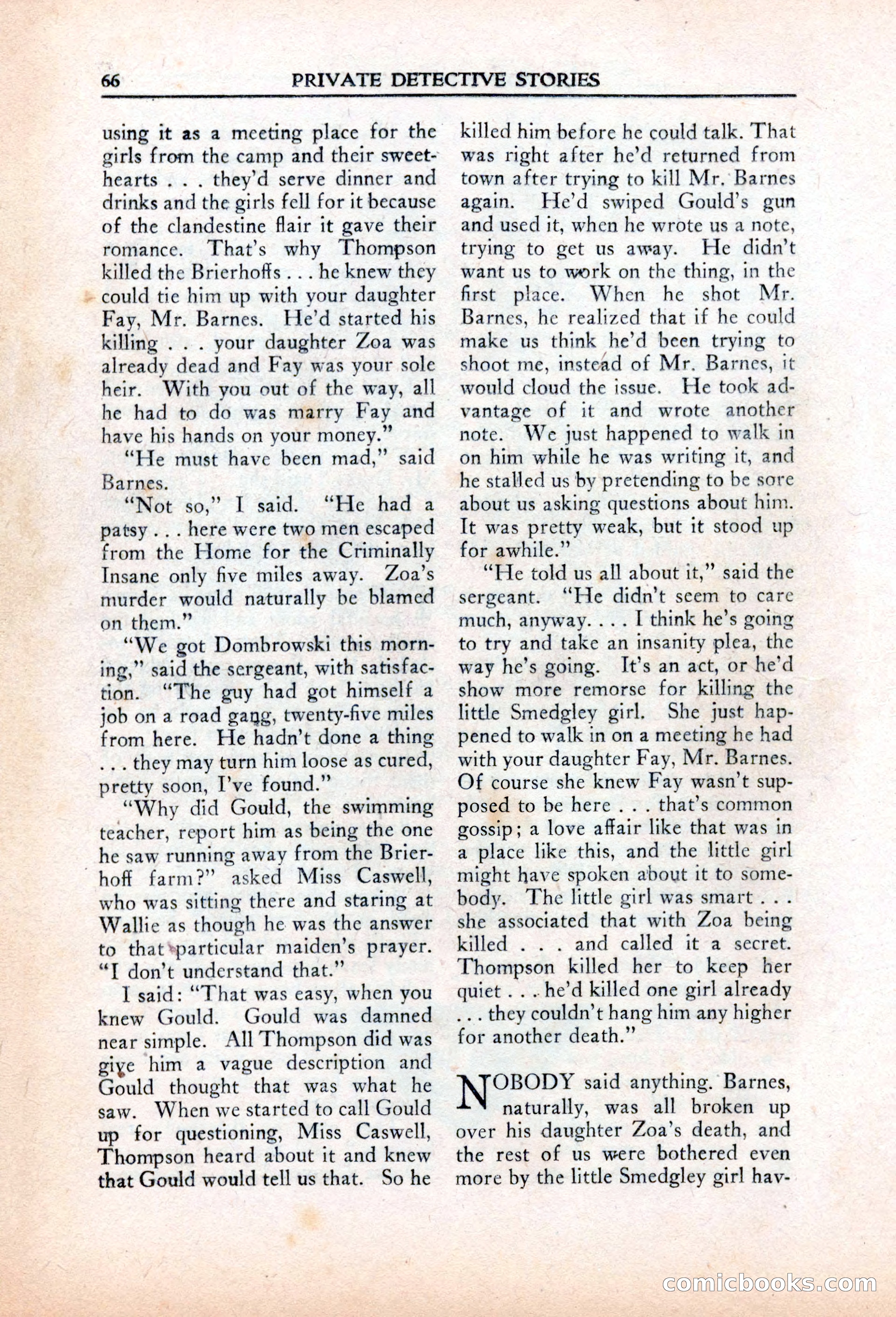Private Detective Stories, March 1942 — page 68 of 132