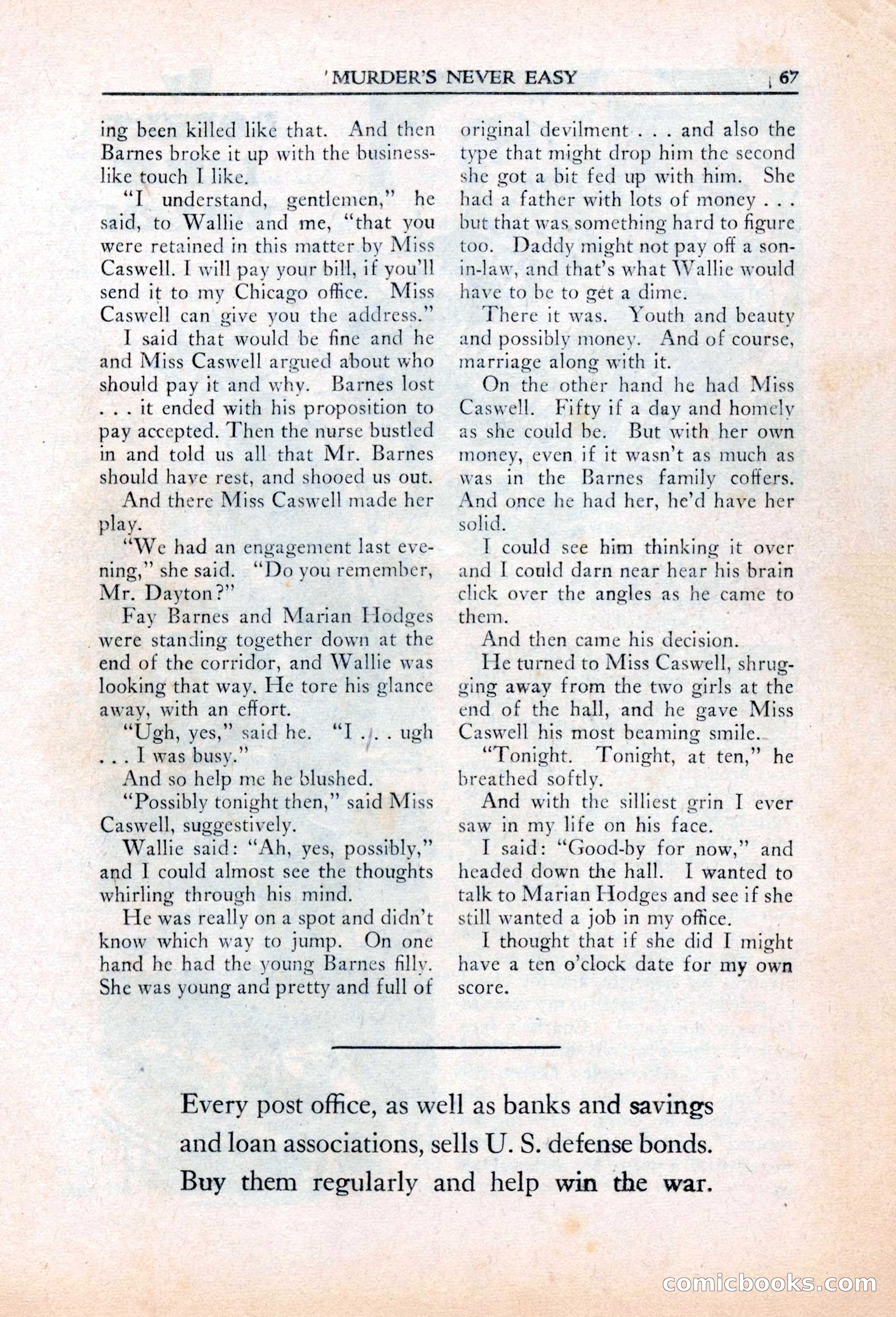 Private Detective Stories, March 1942 — page 69 of 132