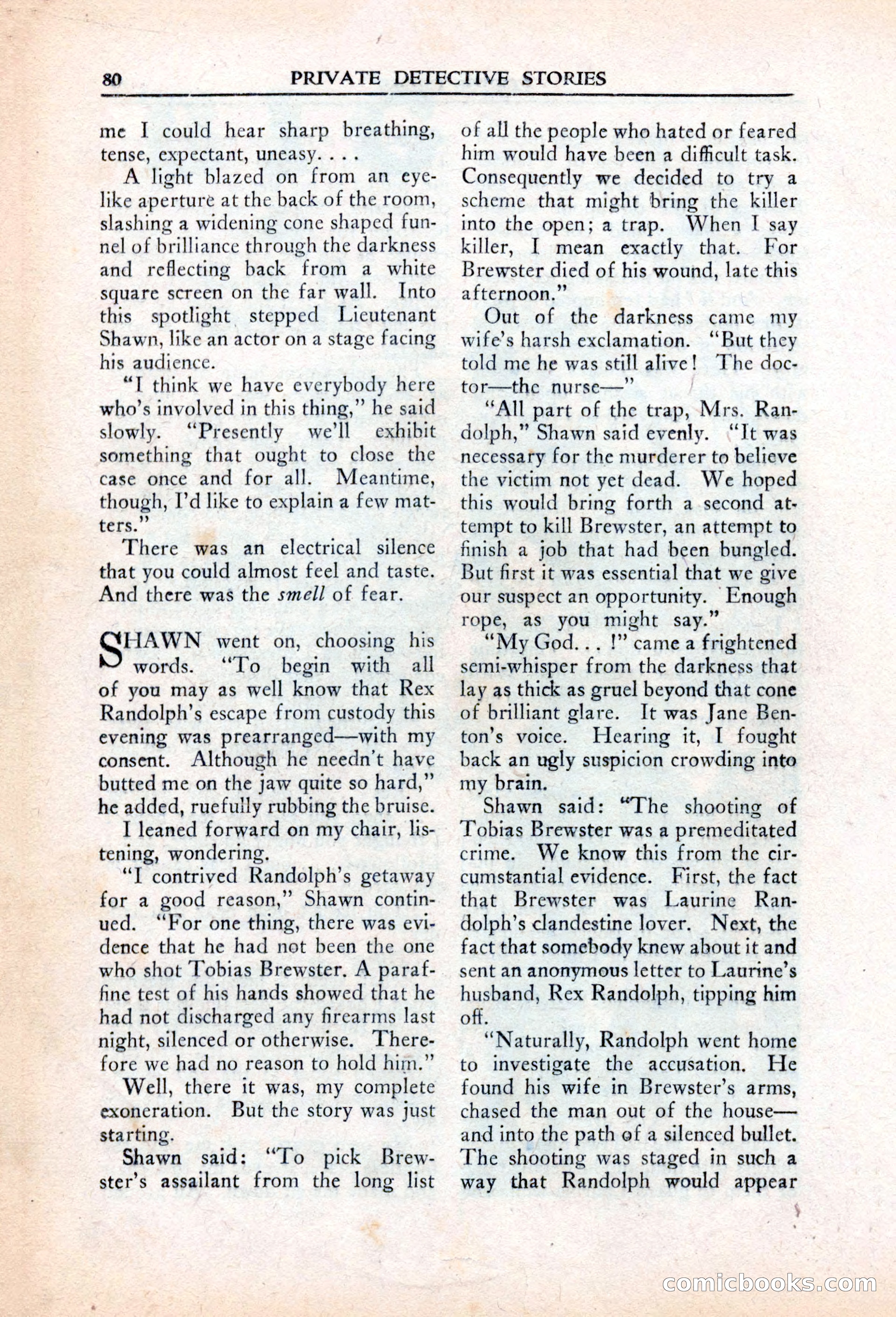Private Detective Stories, March 1942 — page 82 of 132