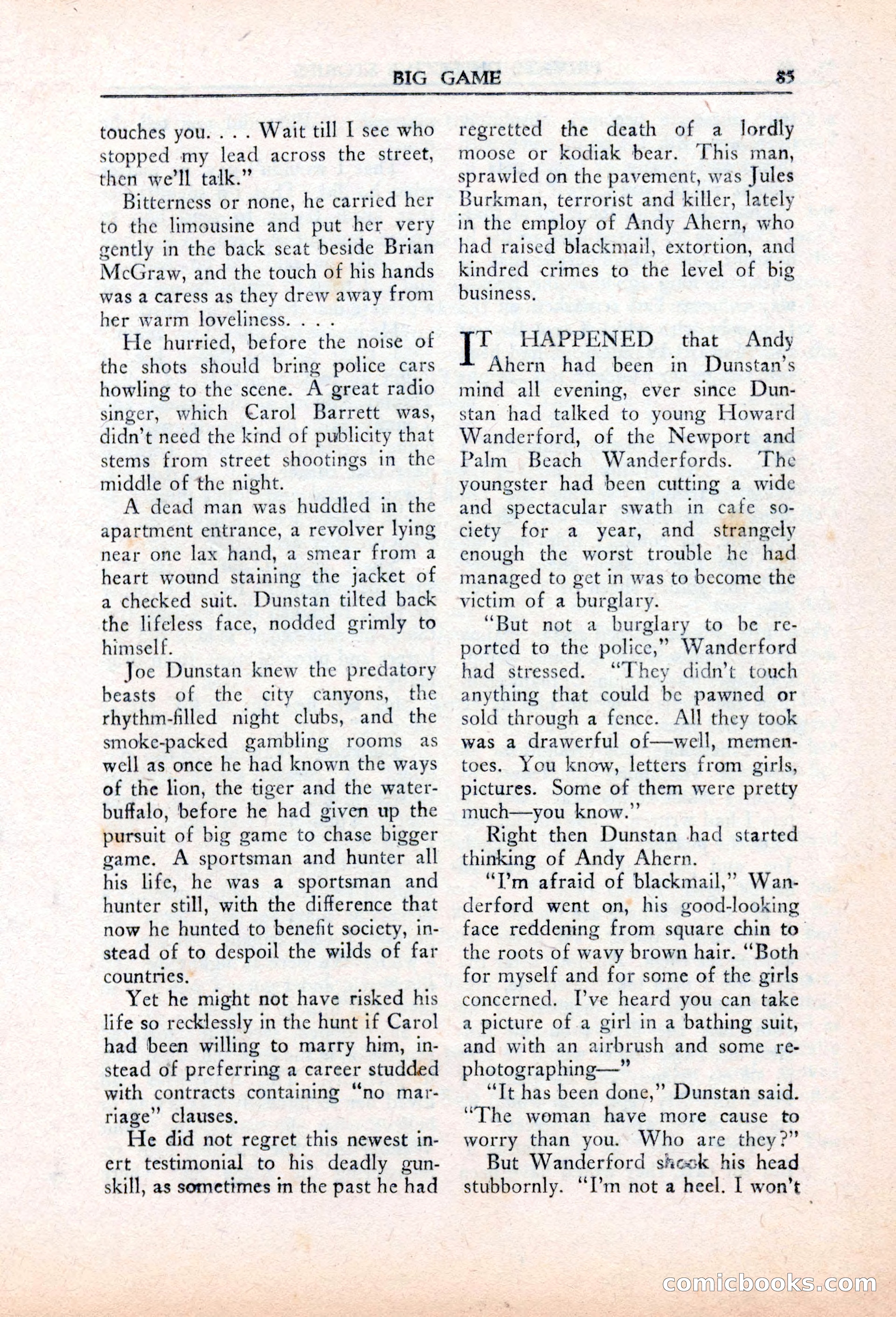 Private Detective Stories, March 1942 — page 87 of 132
