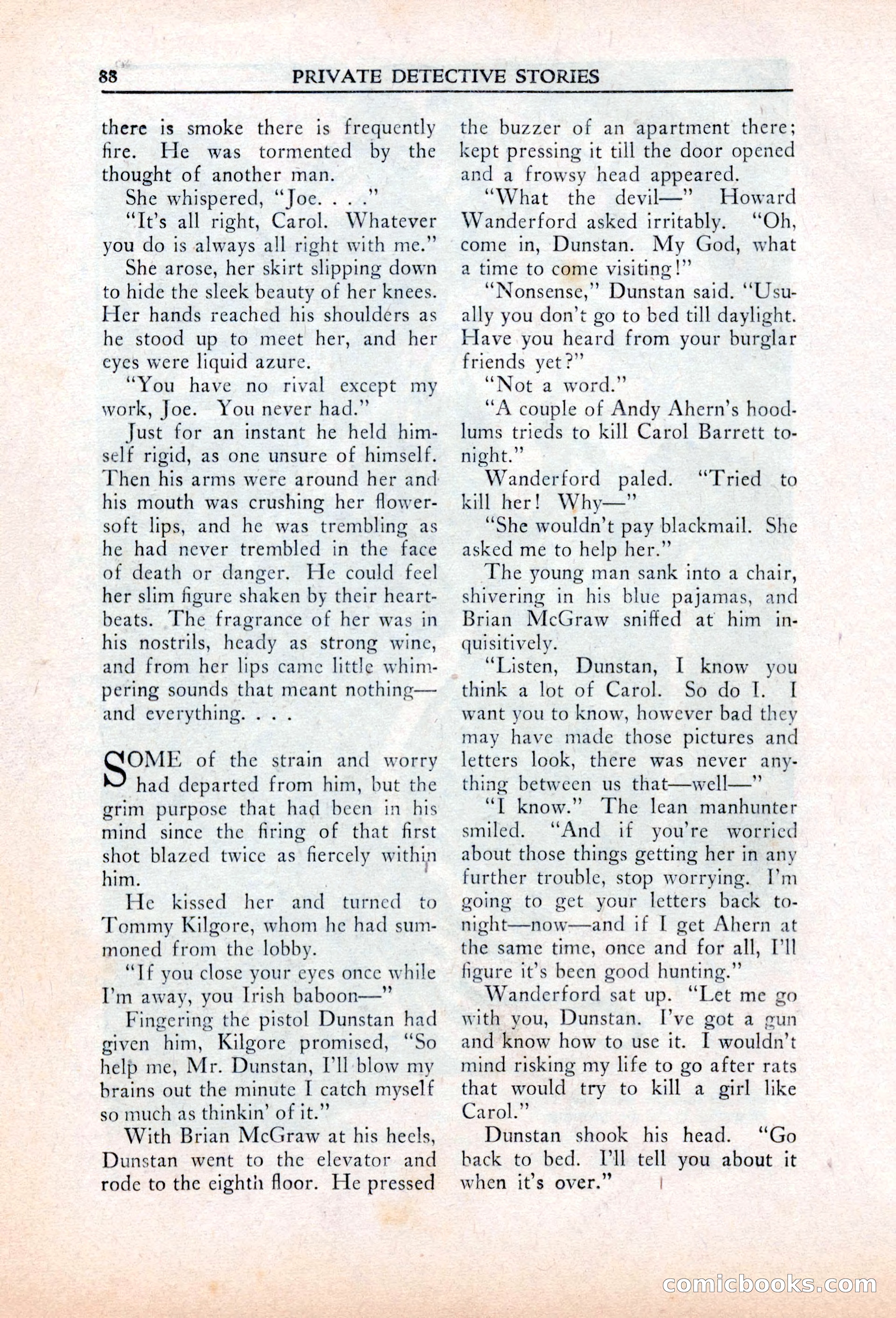 Private Detective Stories, March 1942 — page 90 of 132