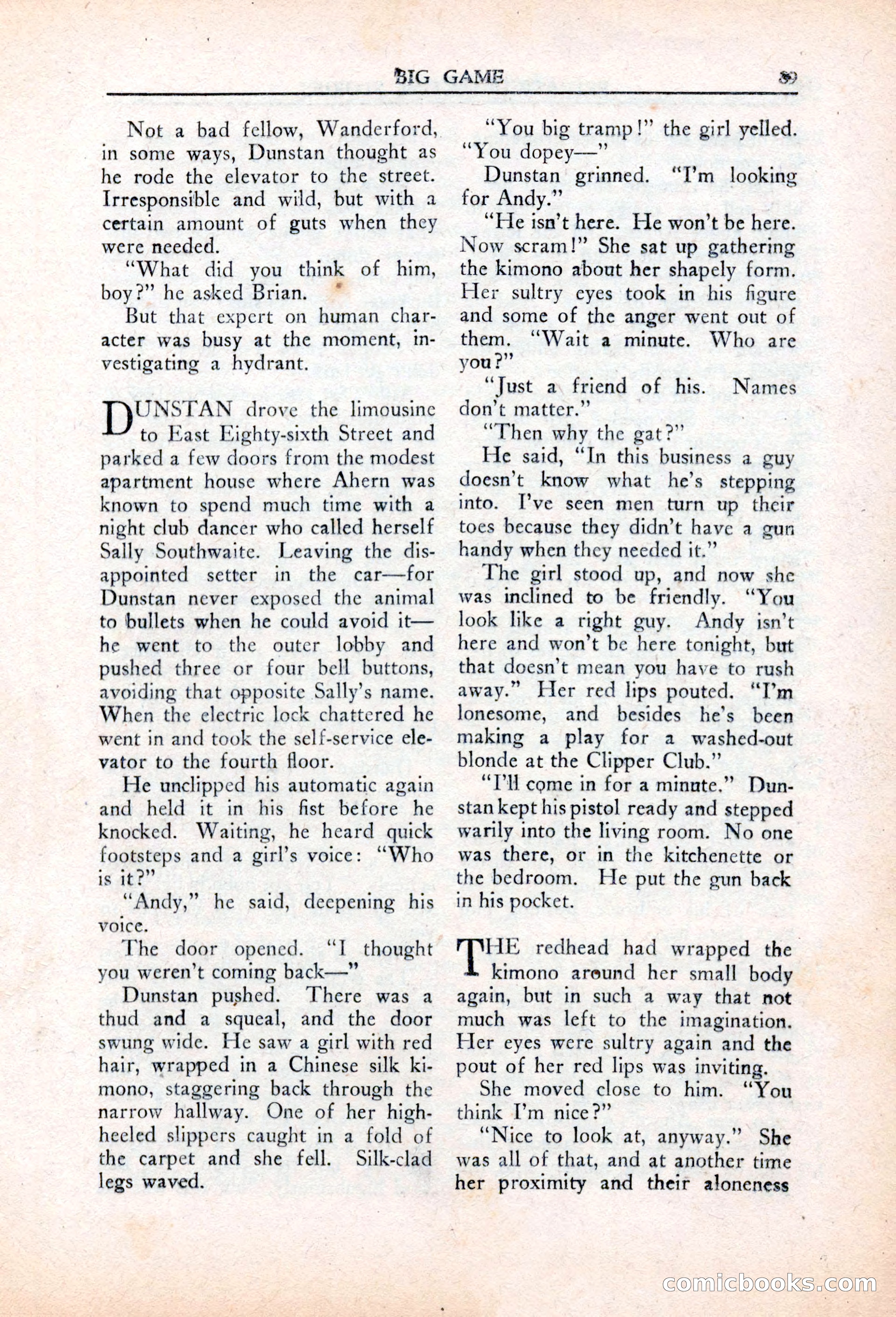 Private Detective Stories, March 1942 — page 91 of 132