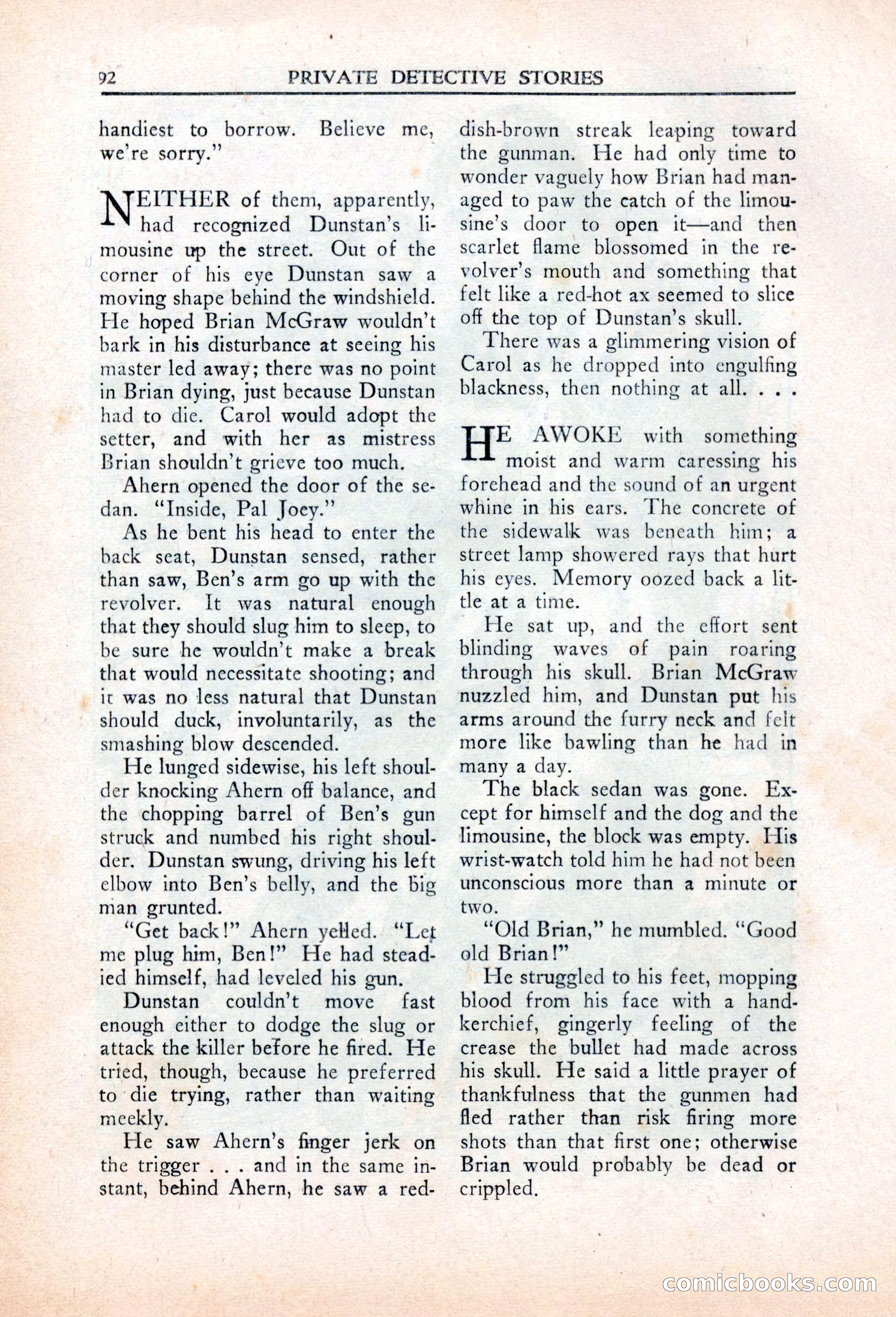 Private Detective Stories, March 1942 — page 94 of 132