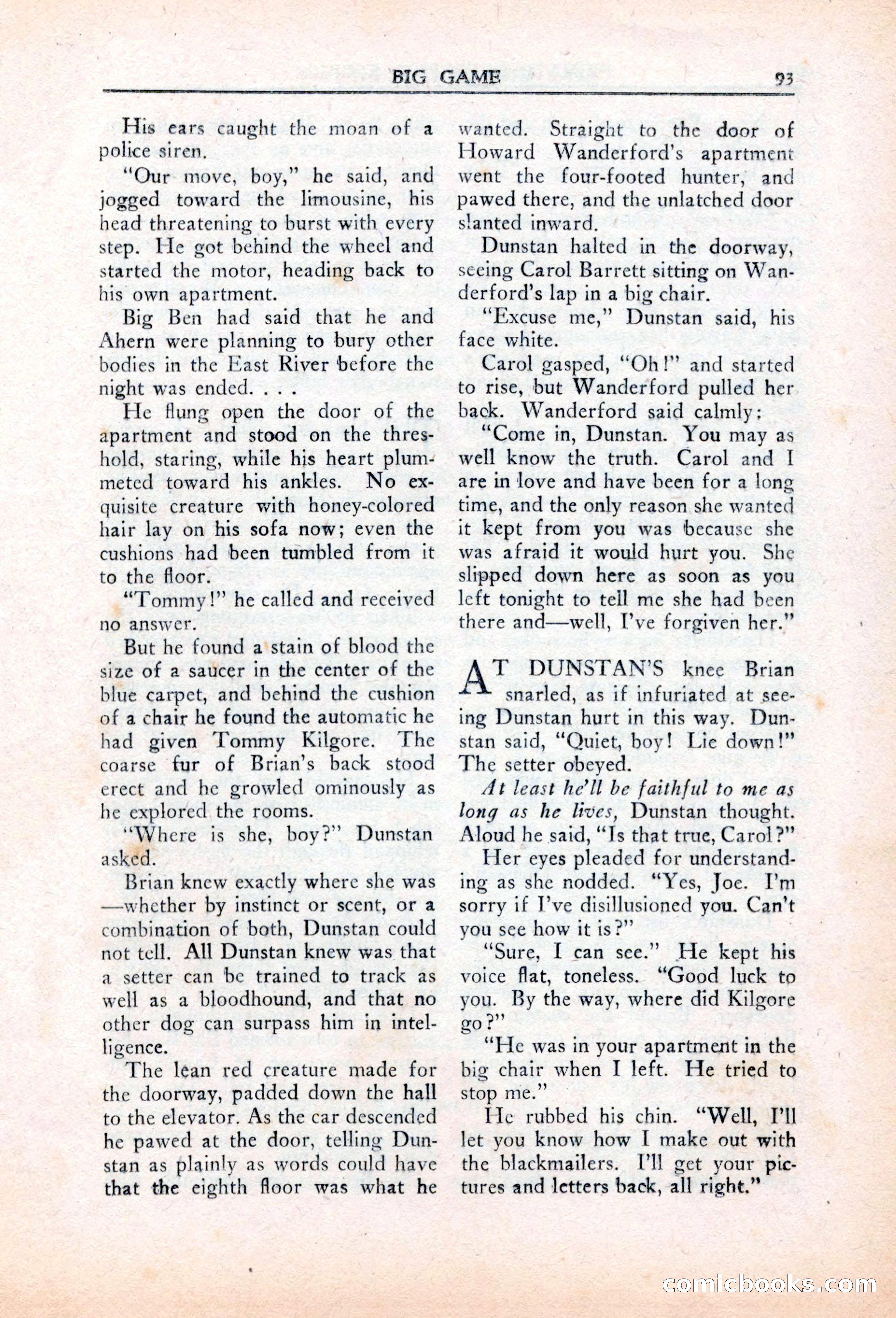 Private Detective Stories, March 1942 — page 95 of 132