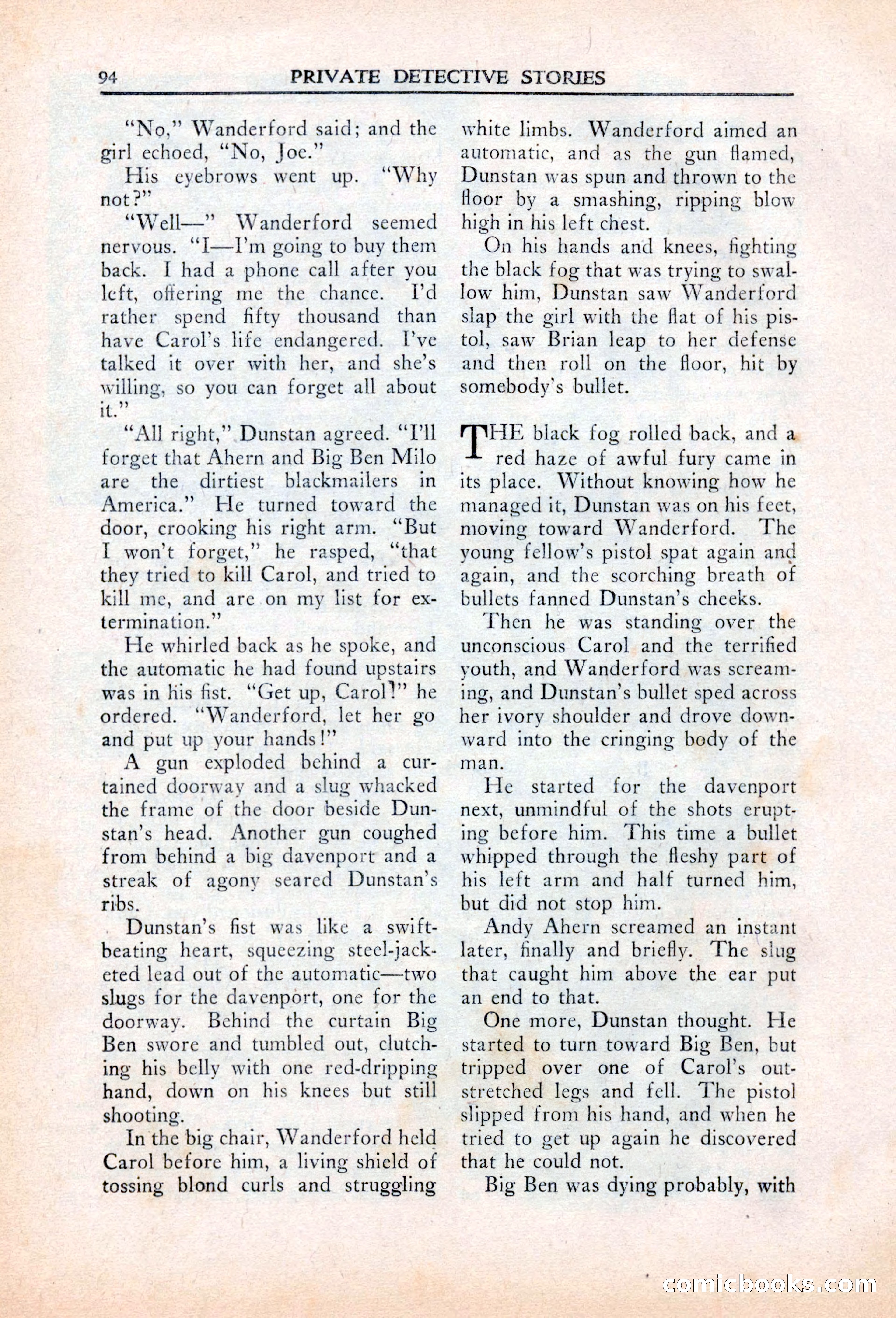 Private Detective Stories, March 1942 — page 96 of 132