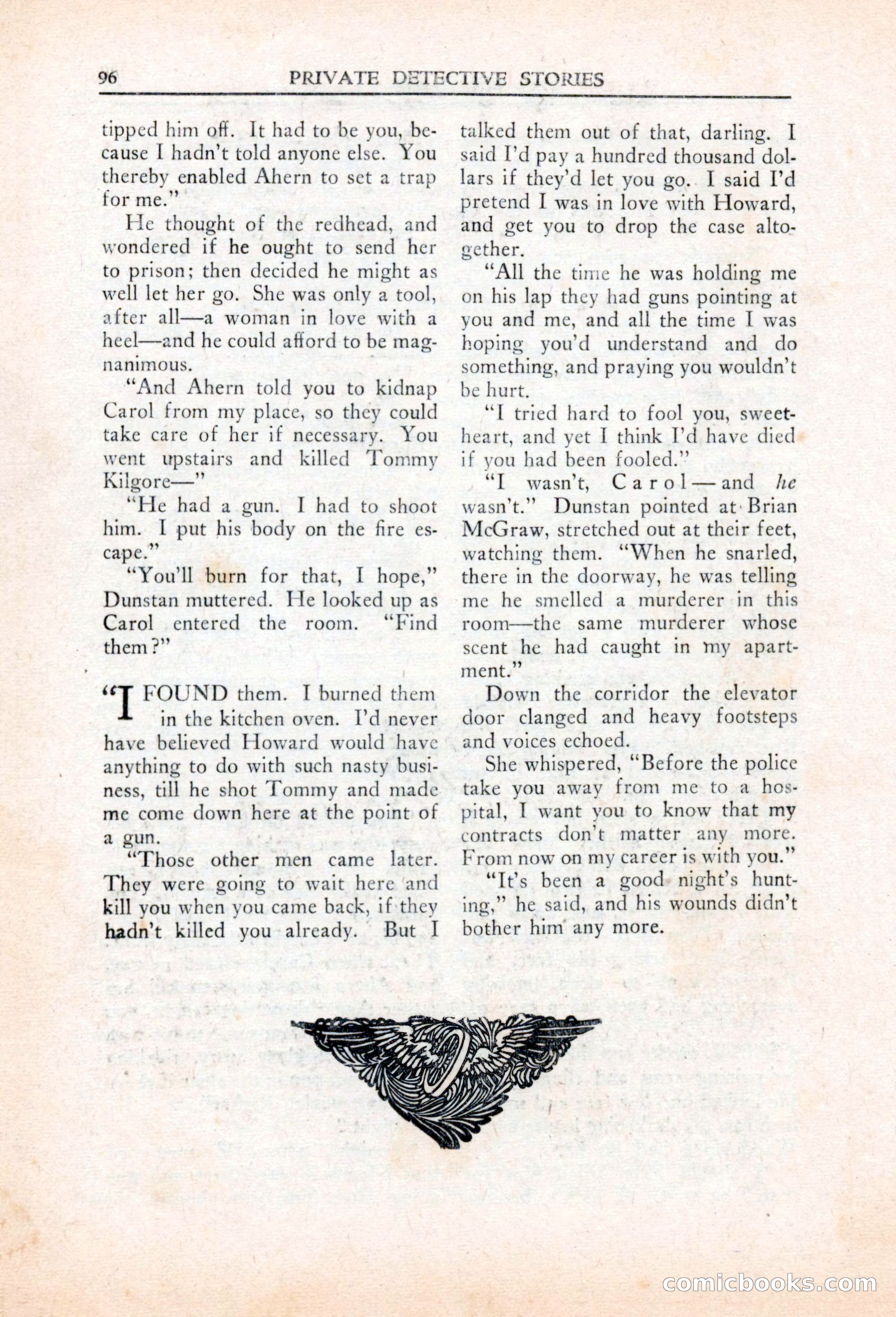Private Detective Stories, March 1942 — page 98 of 132