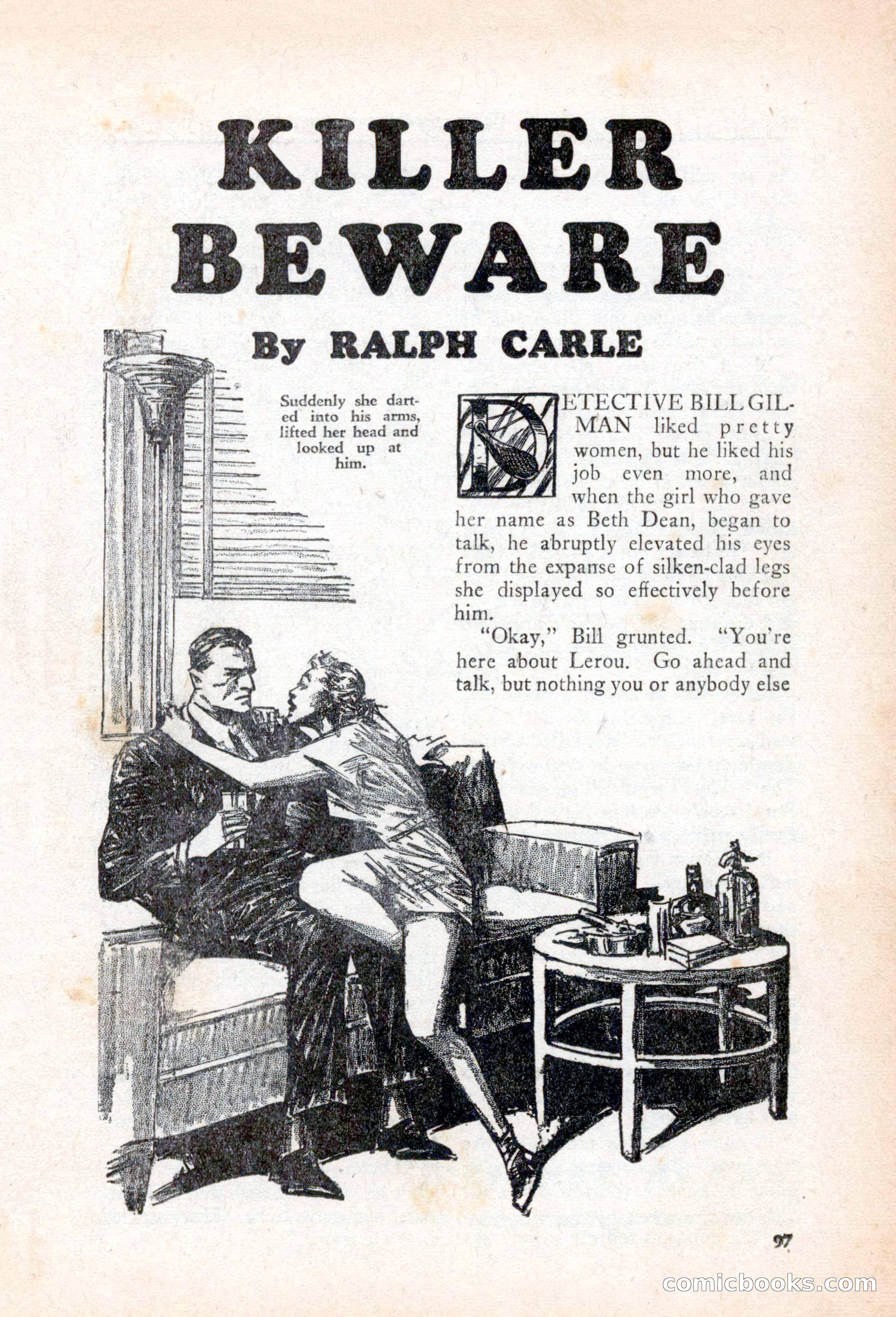 Private Detective Stories, March 1942 — page 99 of 132