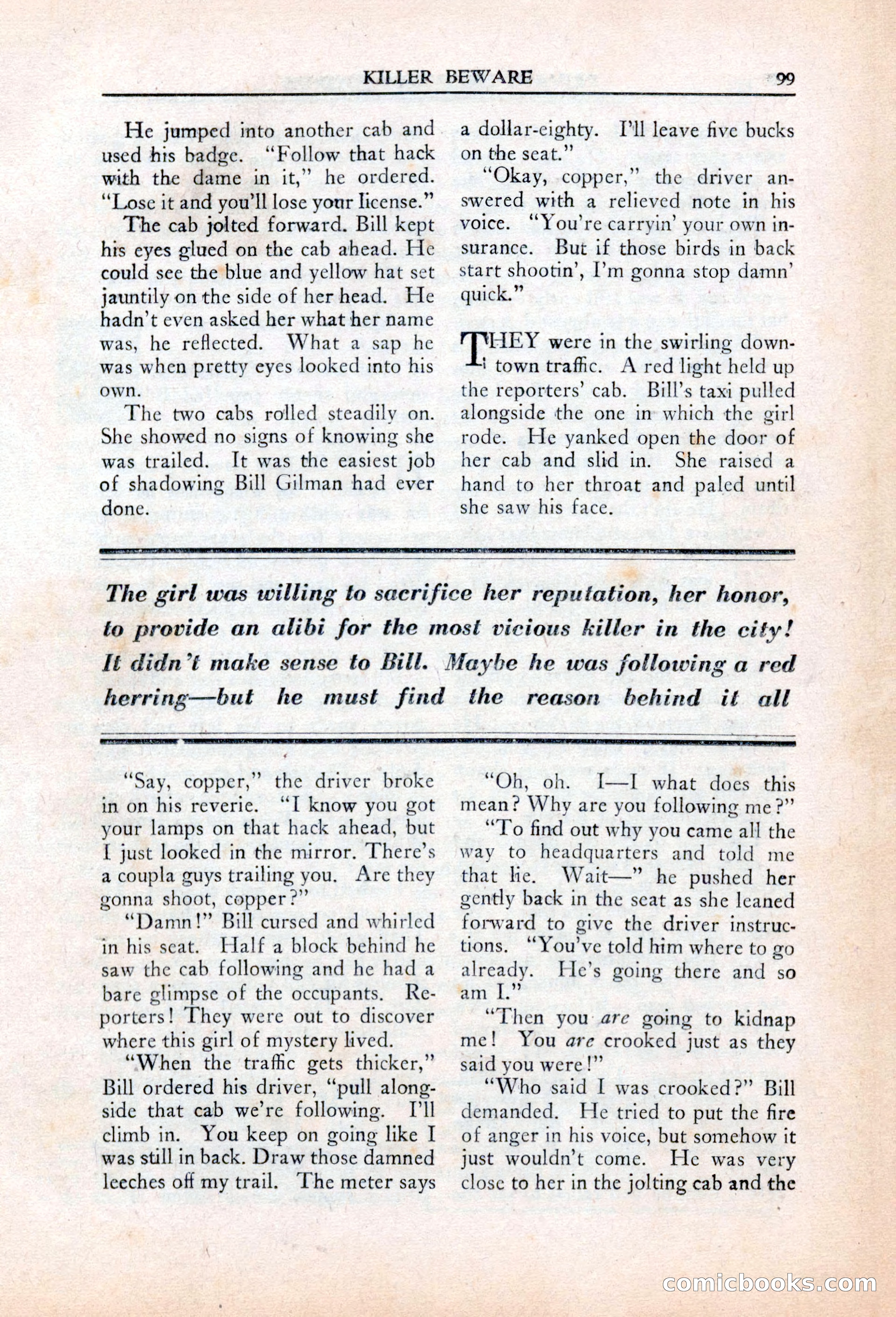 Private Detective Stories, March 1942 — page 101 of 132